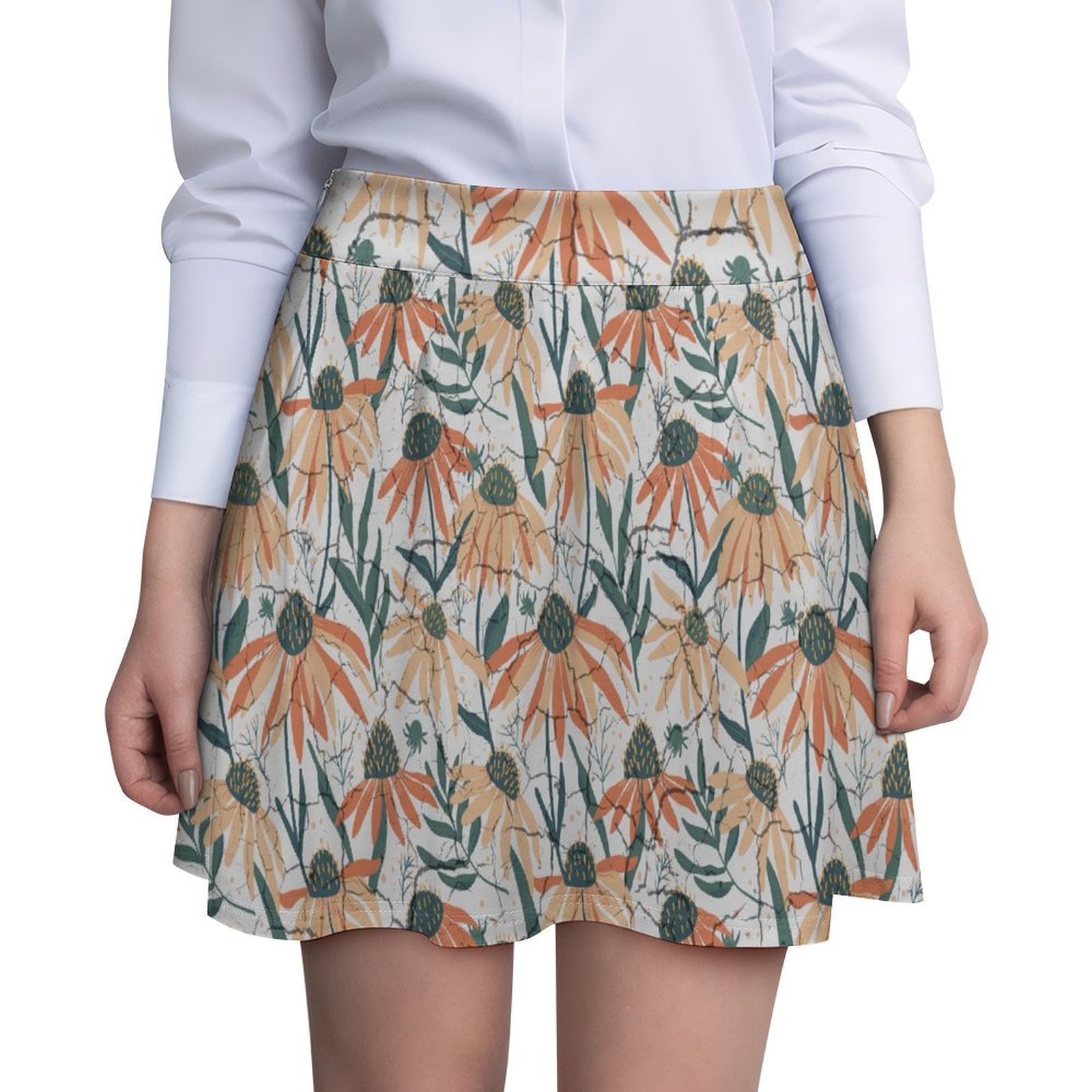 Adorable ladies skirt with bohemian print.