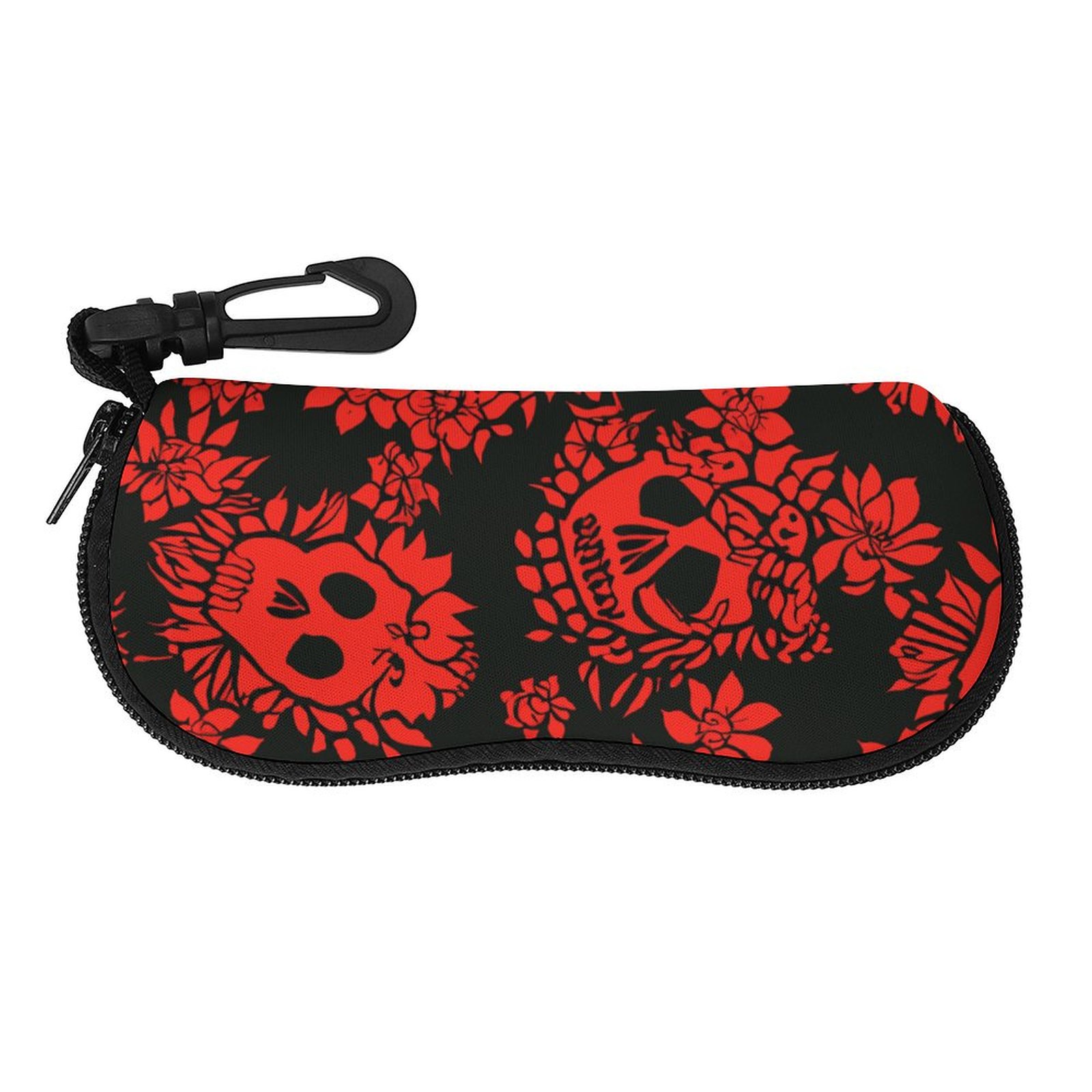 Red Skulls & Flowers