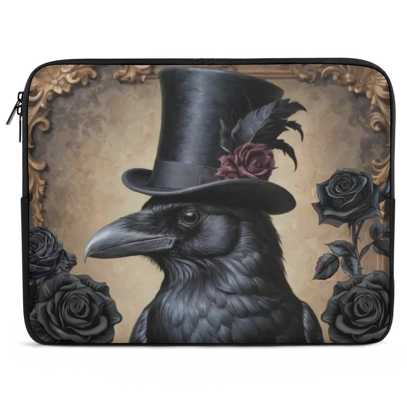 Crow In Top Hat Laptop Case