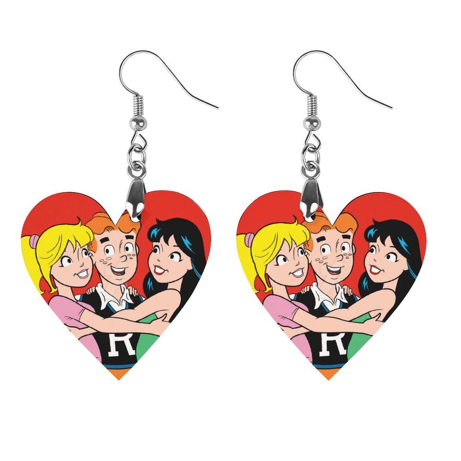 Wooden earrings pendant