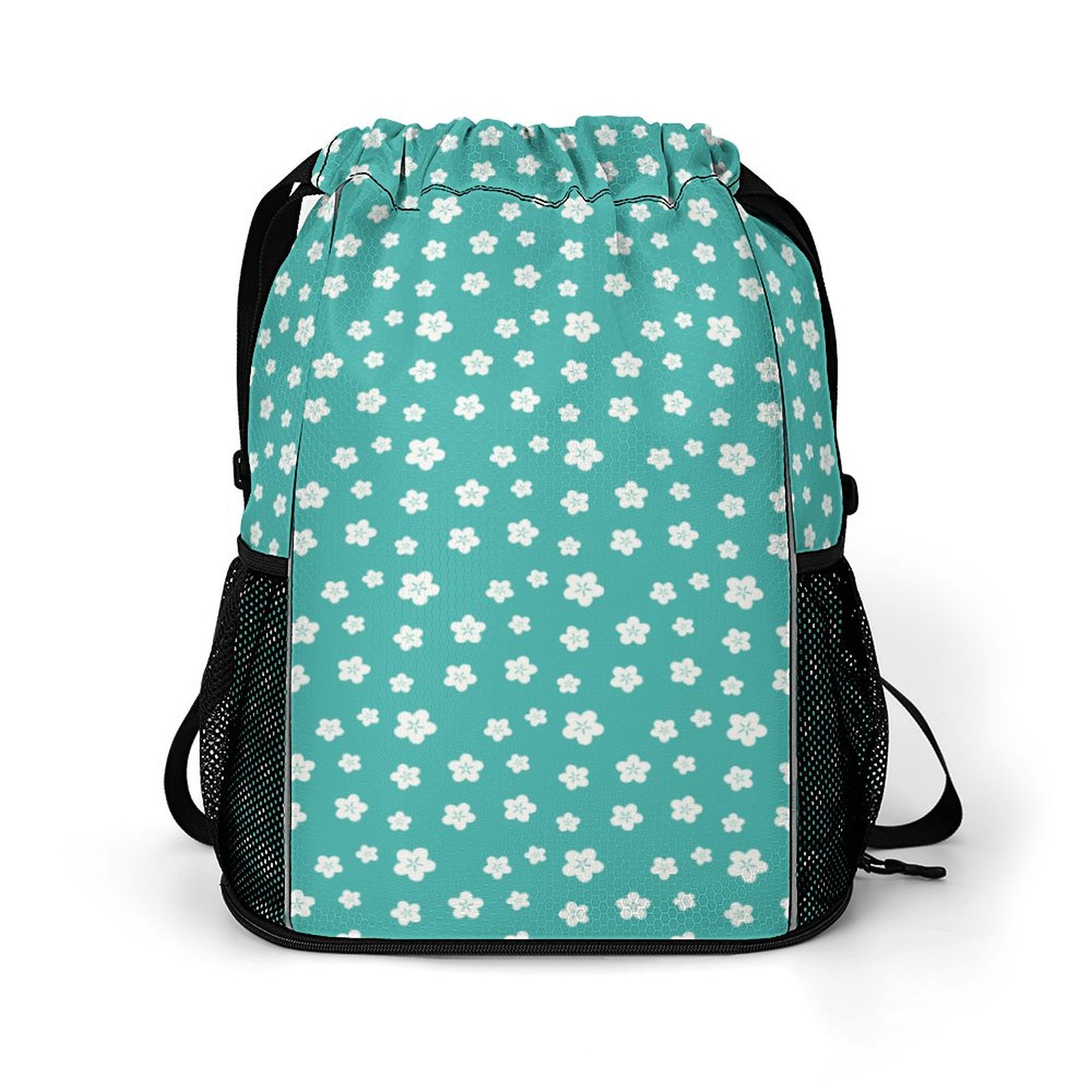 Aesthetic Turquoise Floral Pattern