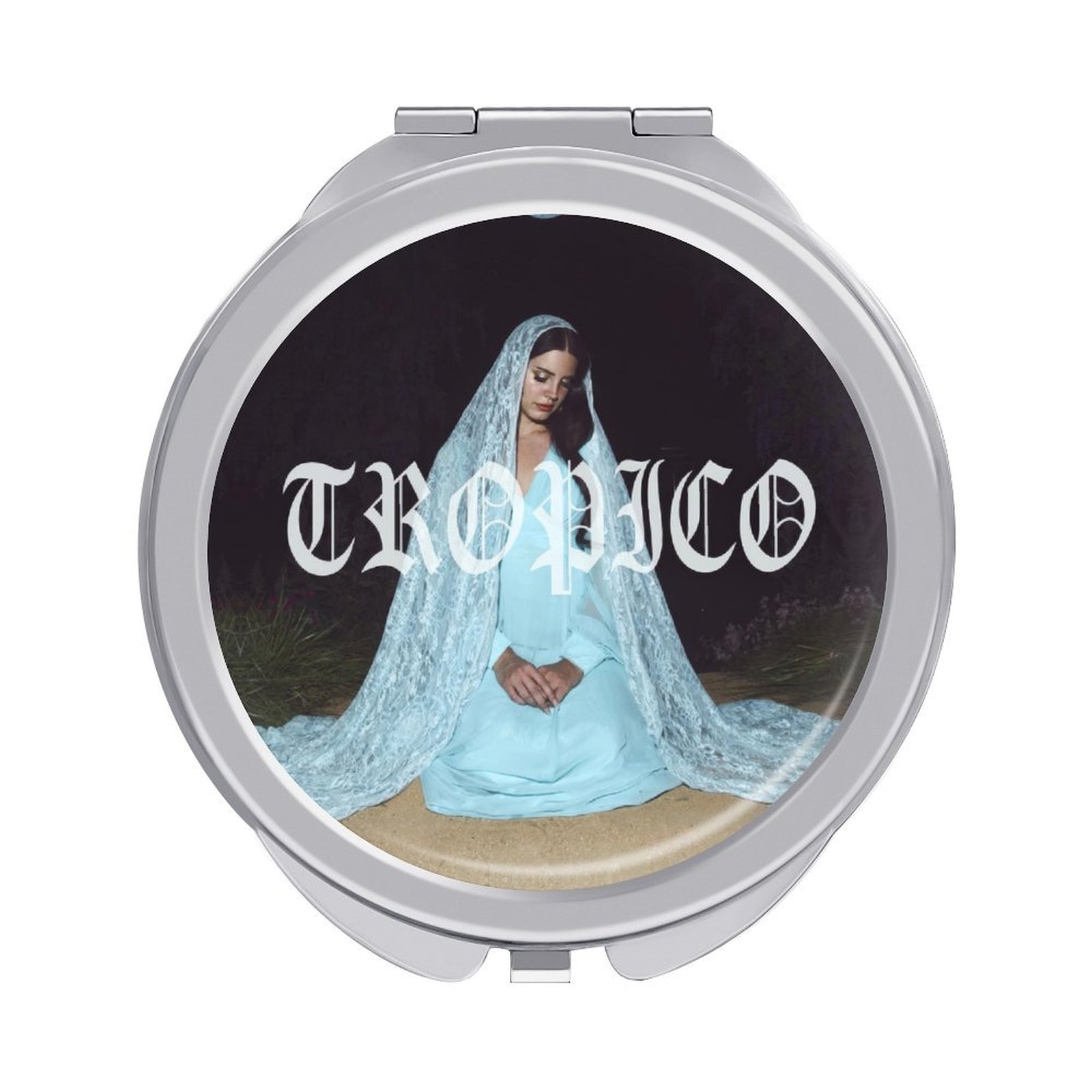 Portable travel makeup mirror