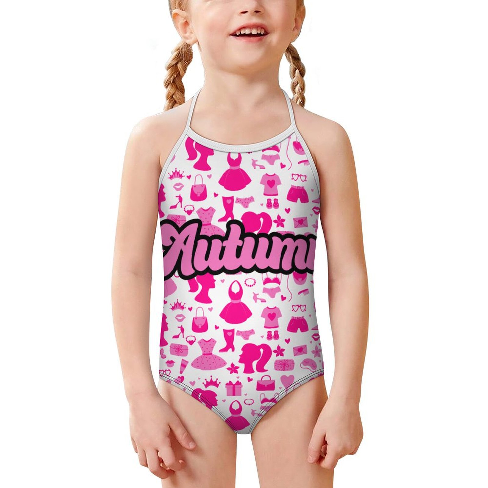 Children's strap swimsuit