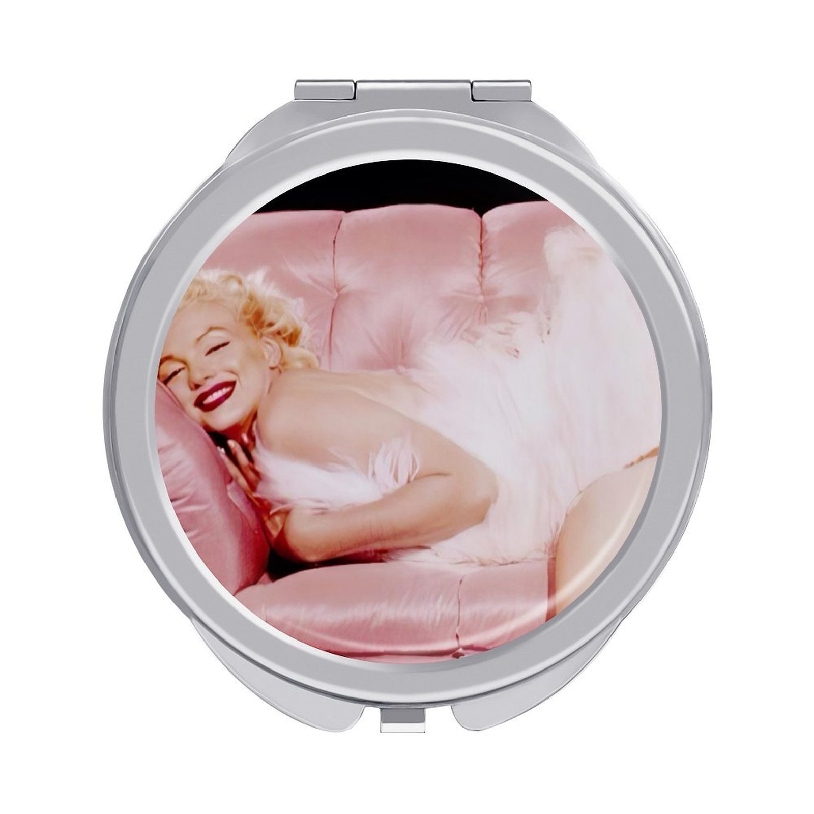 Portable travel makeup mirror