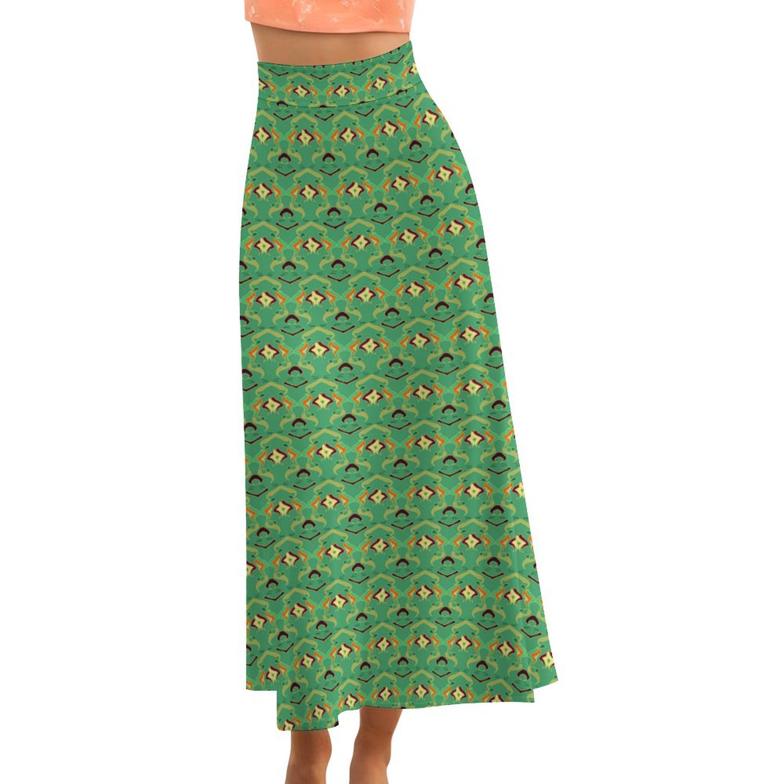 ornamental cyan purple orange cream