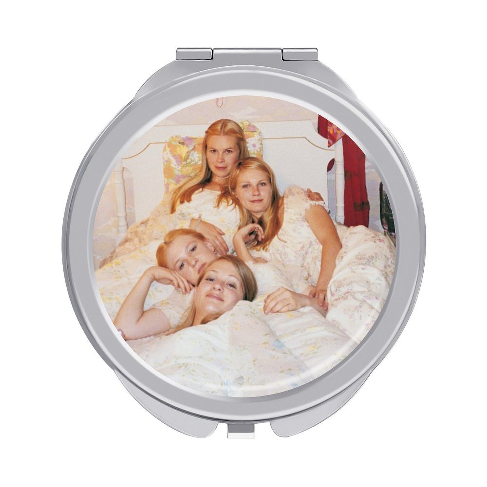 Portable travel makeup mirror