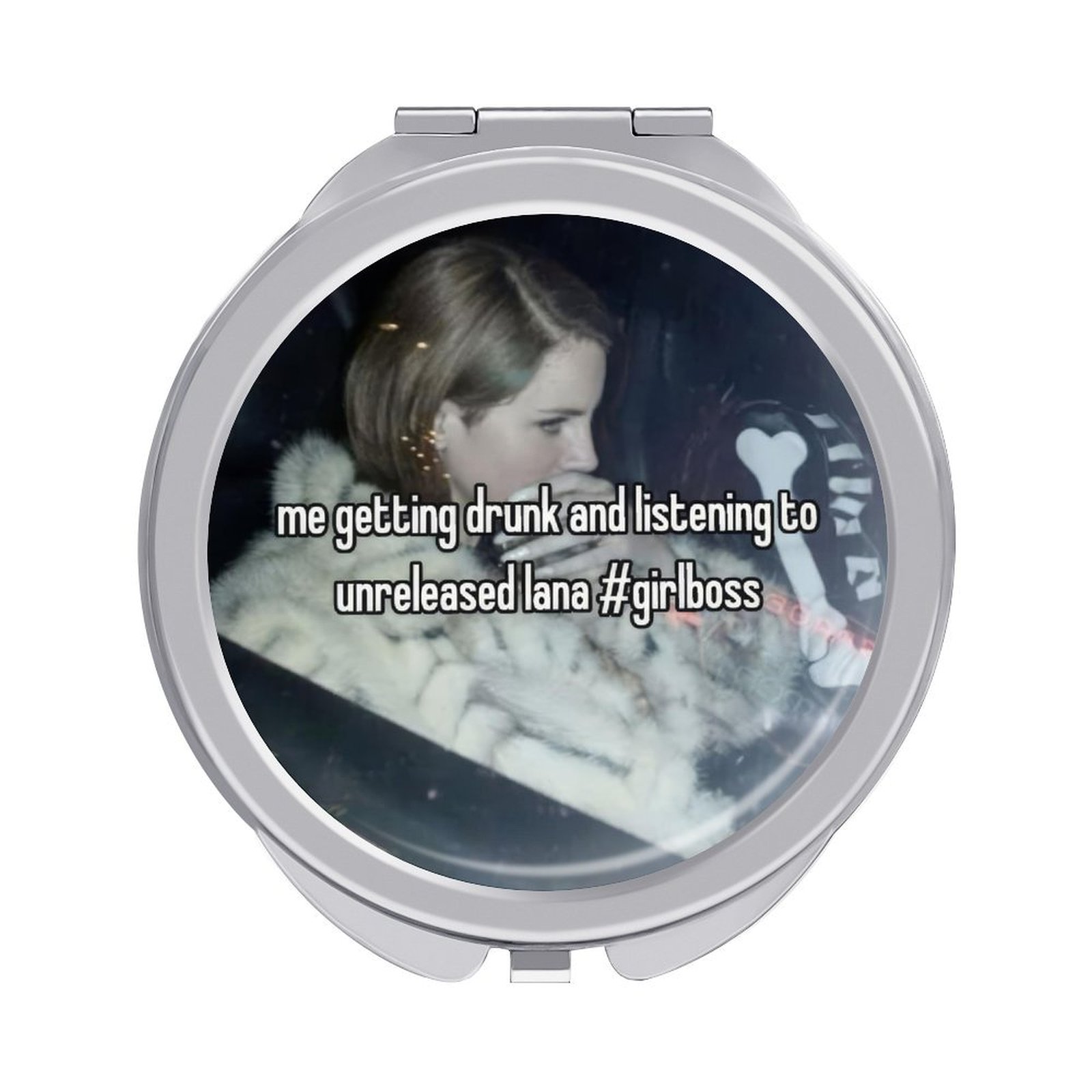 Portable travel makeup mirror