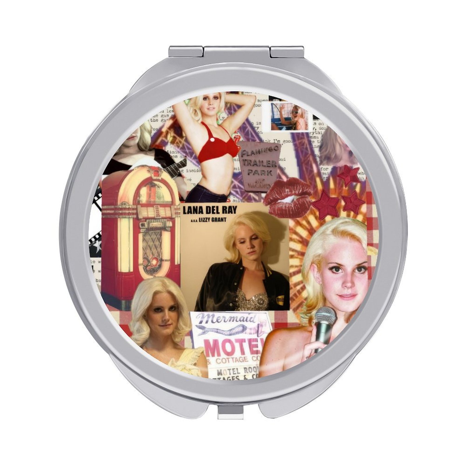 Portable travel makeup mirror