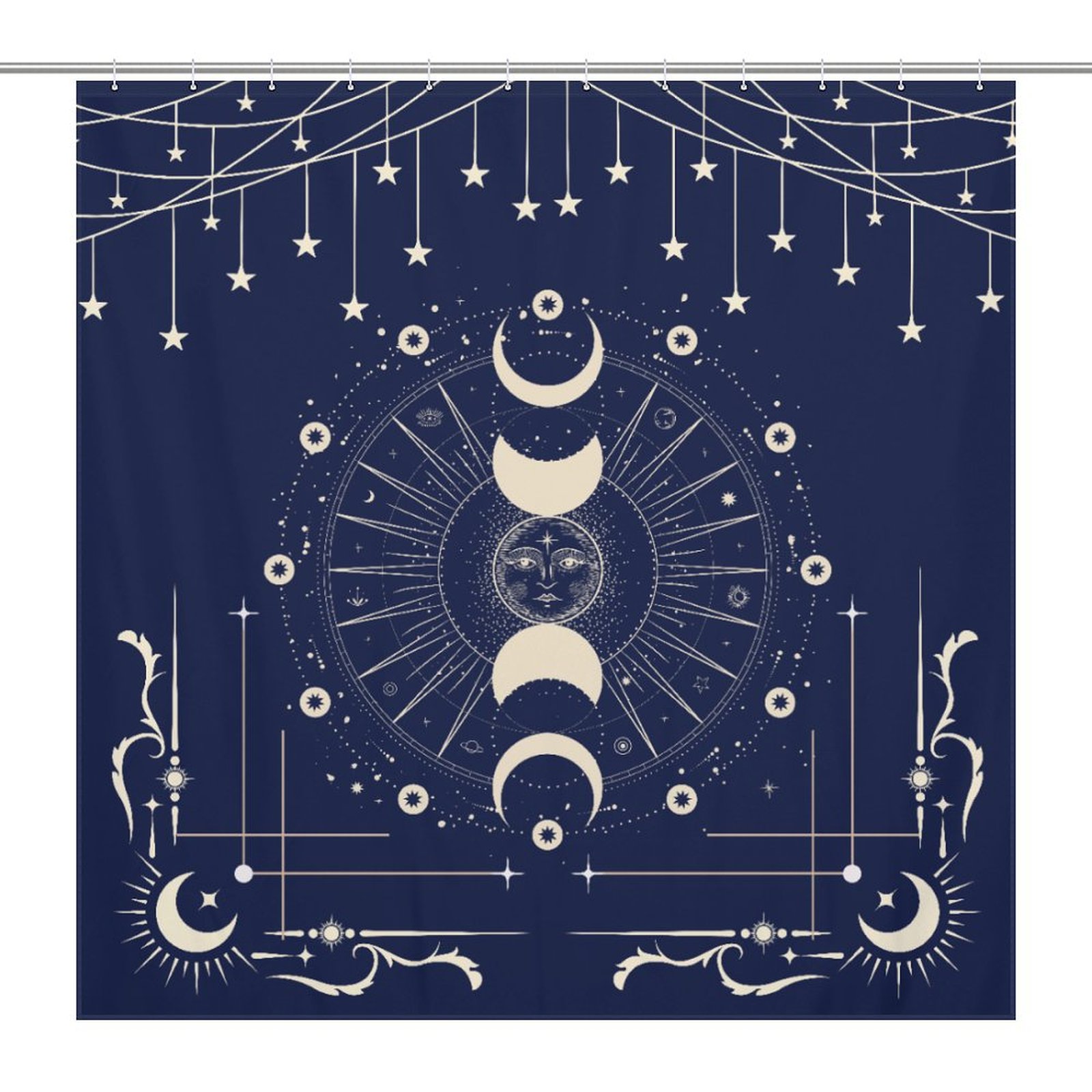 Strung up Stars Celestial Moon Phases