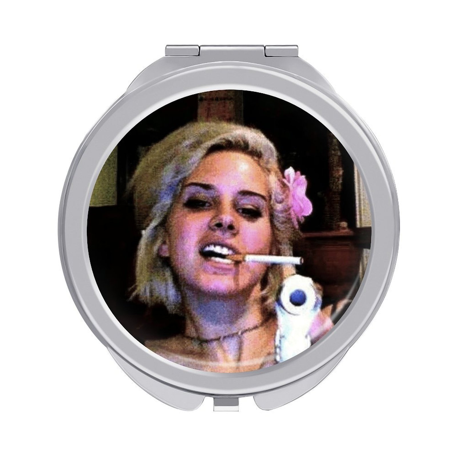 Portable travel makeup mirror