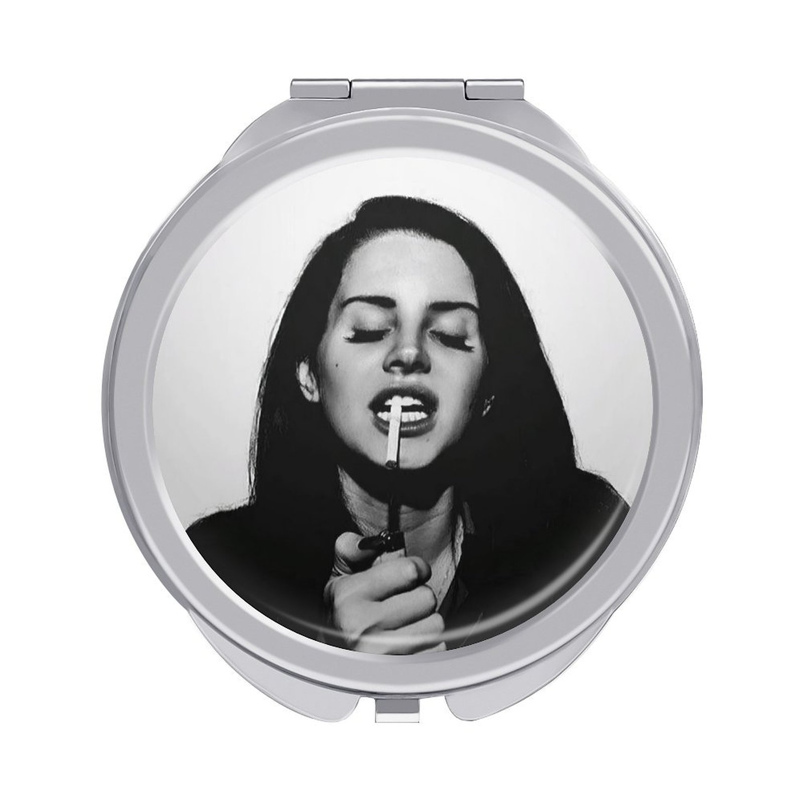 Portable travel makeup mirror