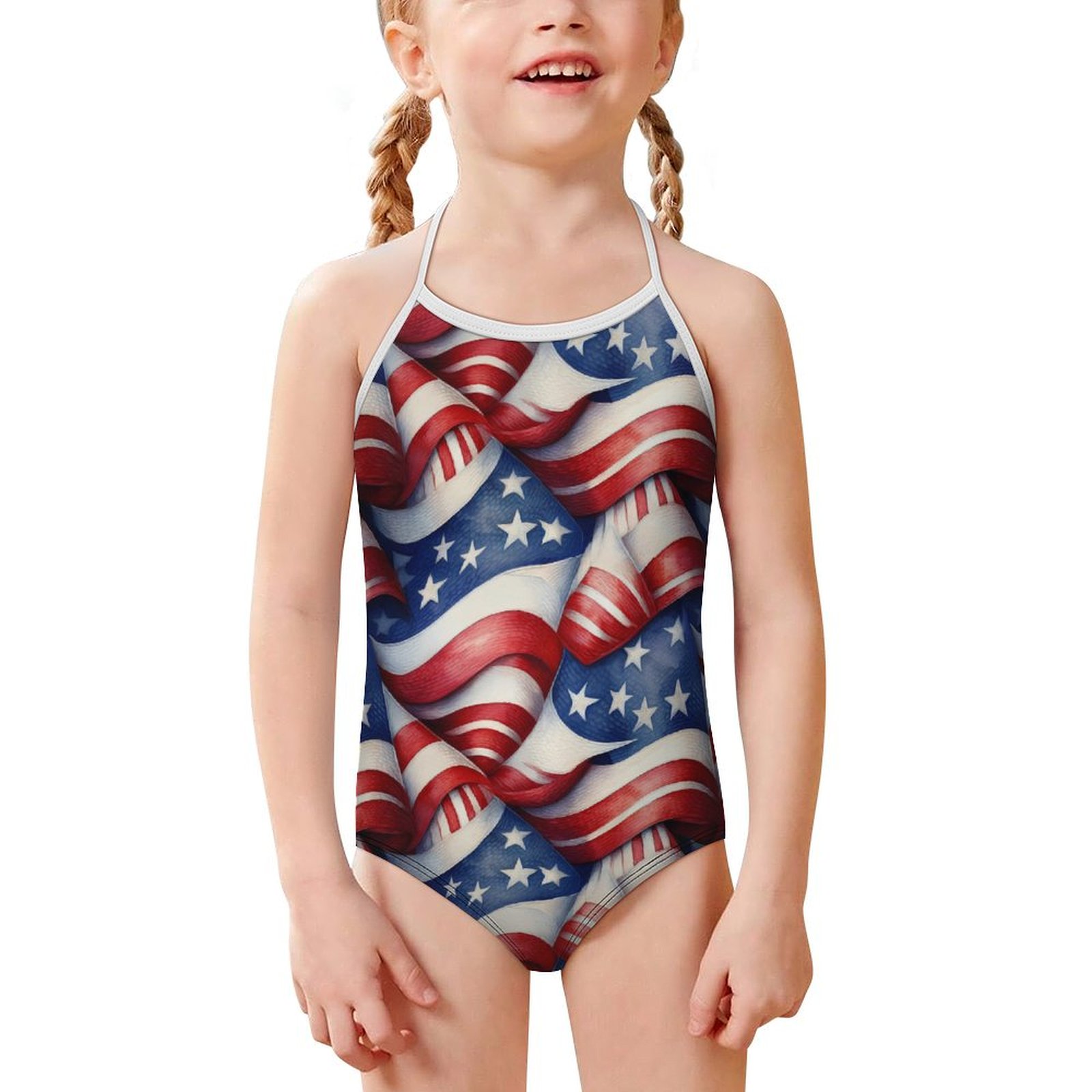 Children's strap swimsuit