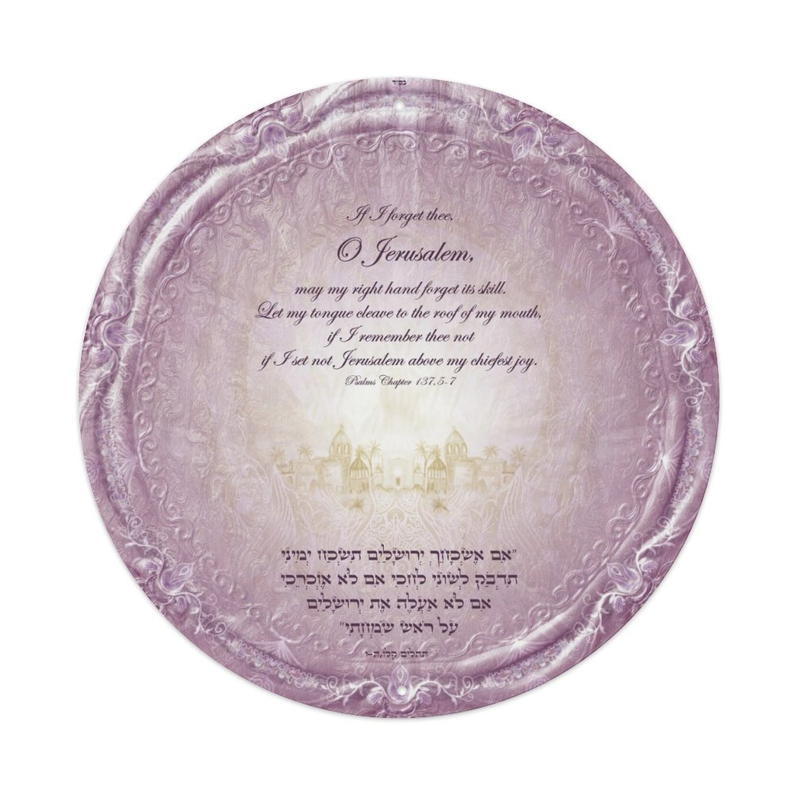 Aluminum plaque painting