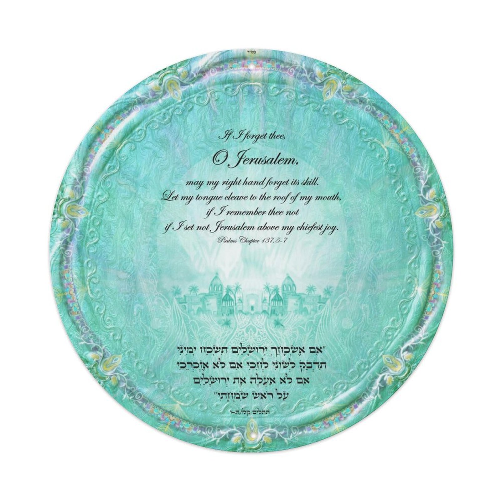 Aluminum plaque painting