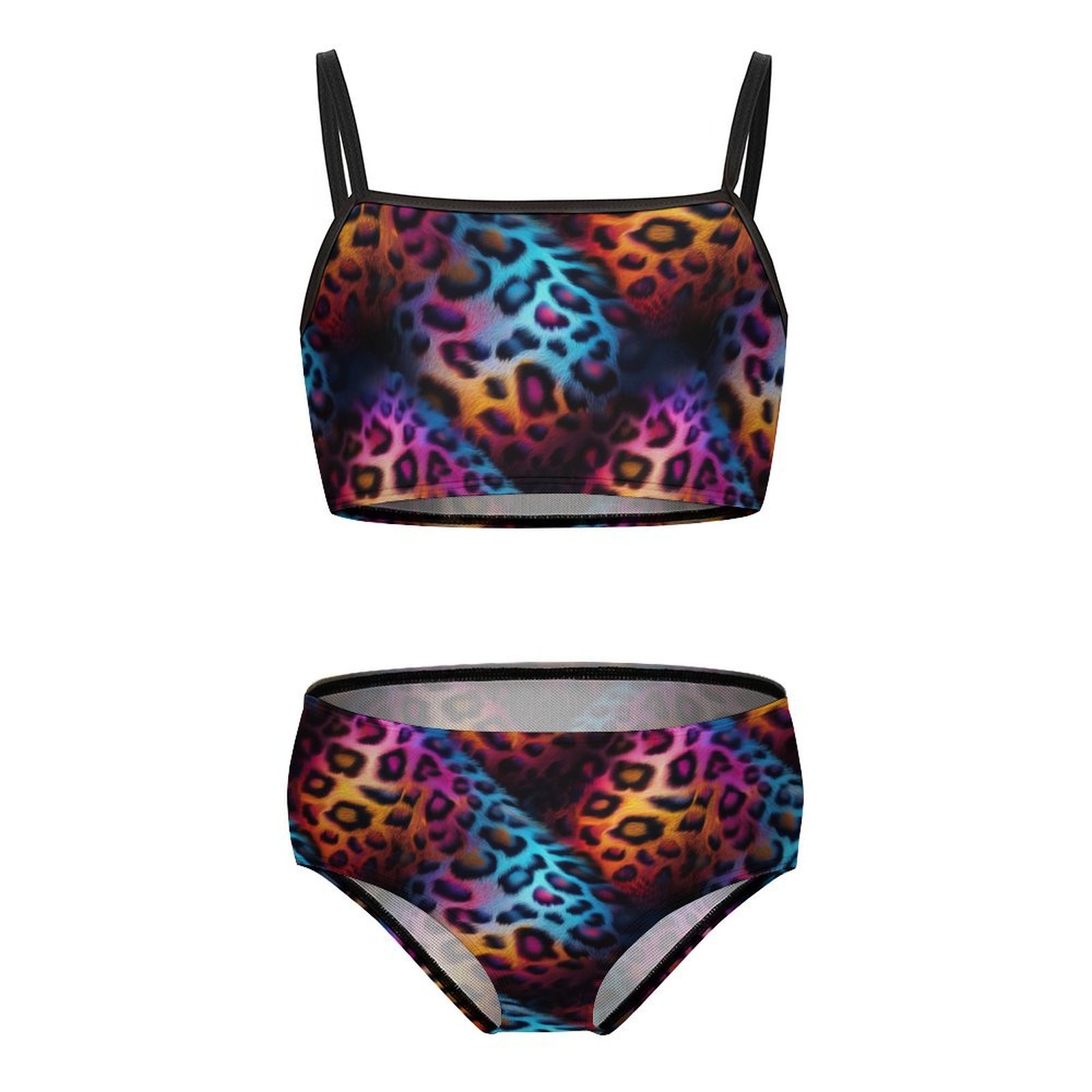 Two-piece bathing suit for girls