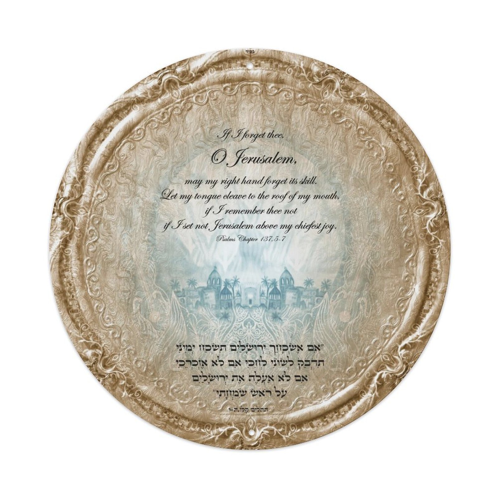 Aluminum plaque painting