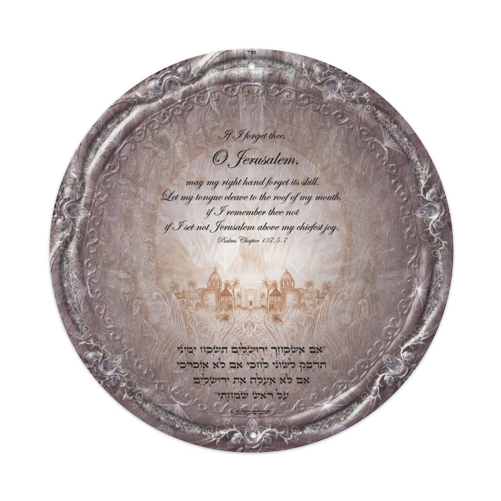 Aluminum plaque painting