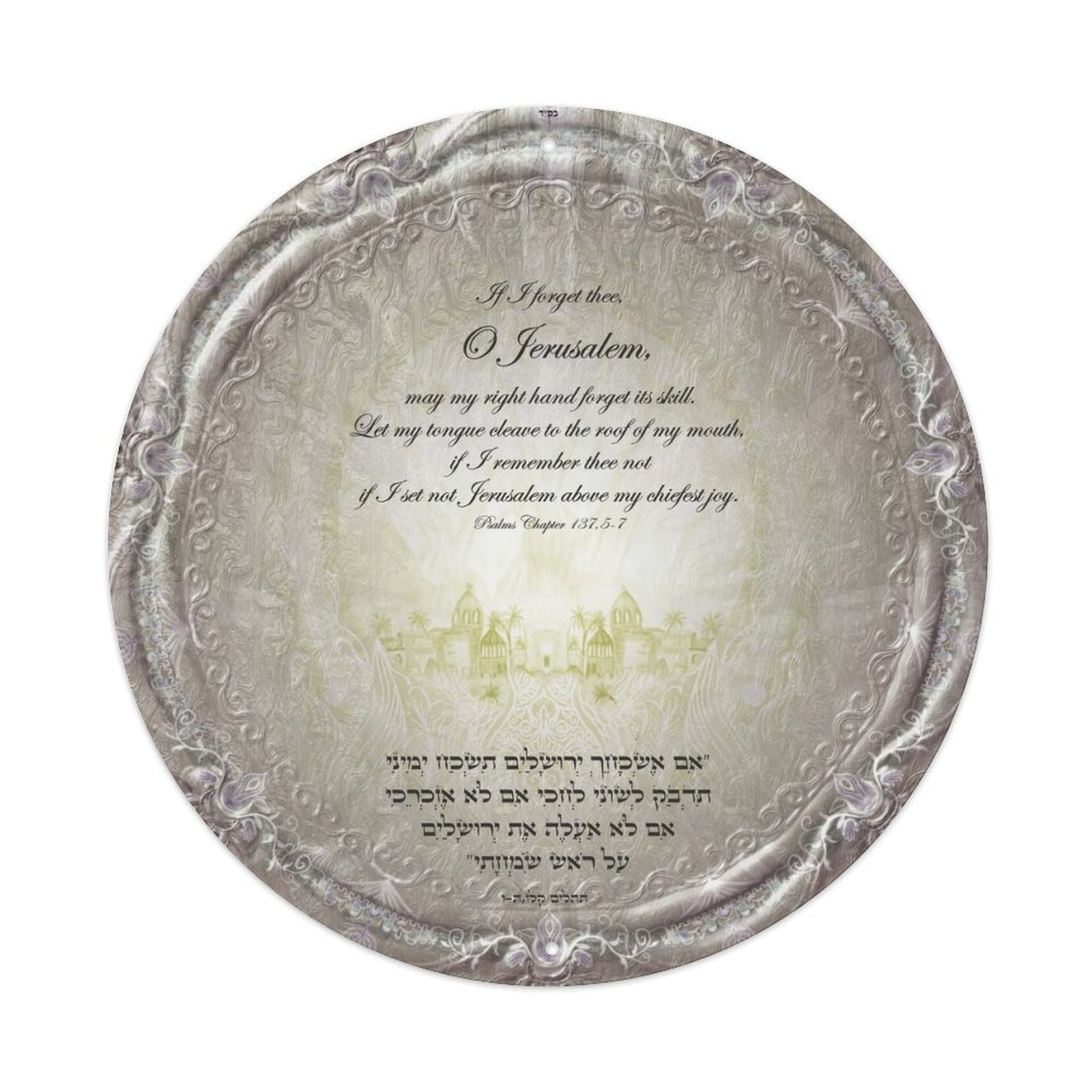 Aluminum plaque painting