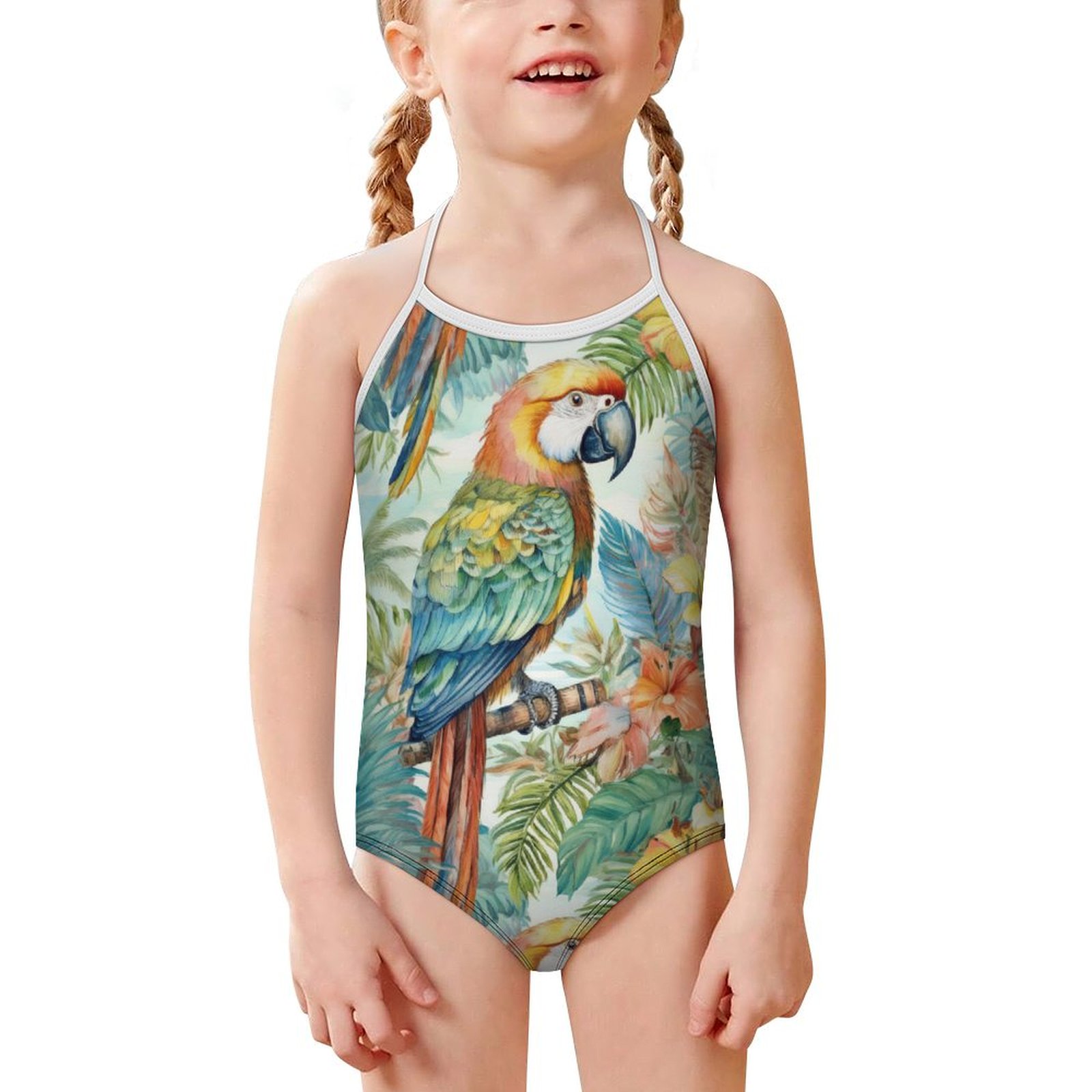 Children's strap swimsuit