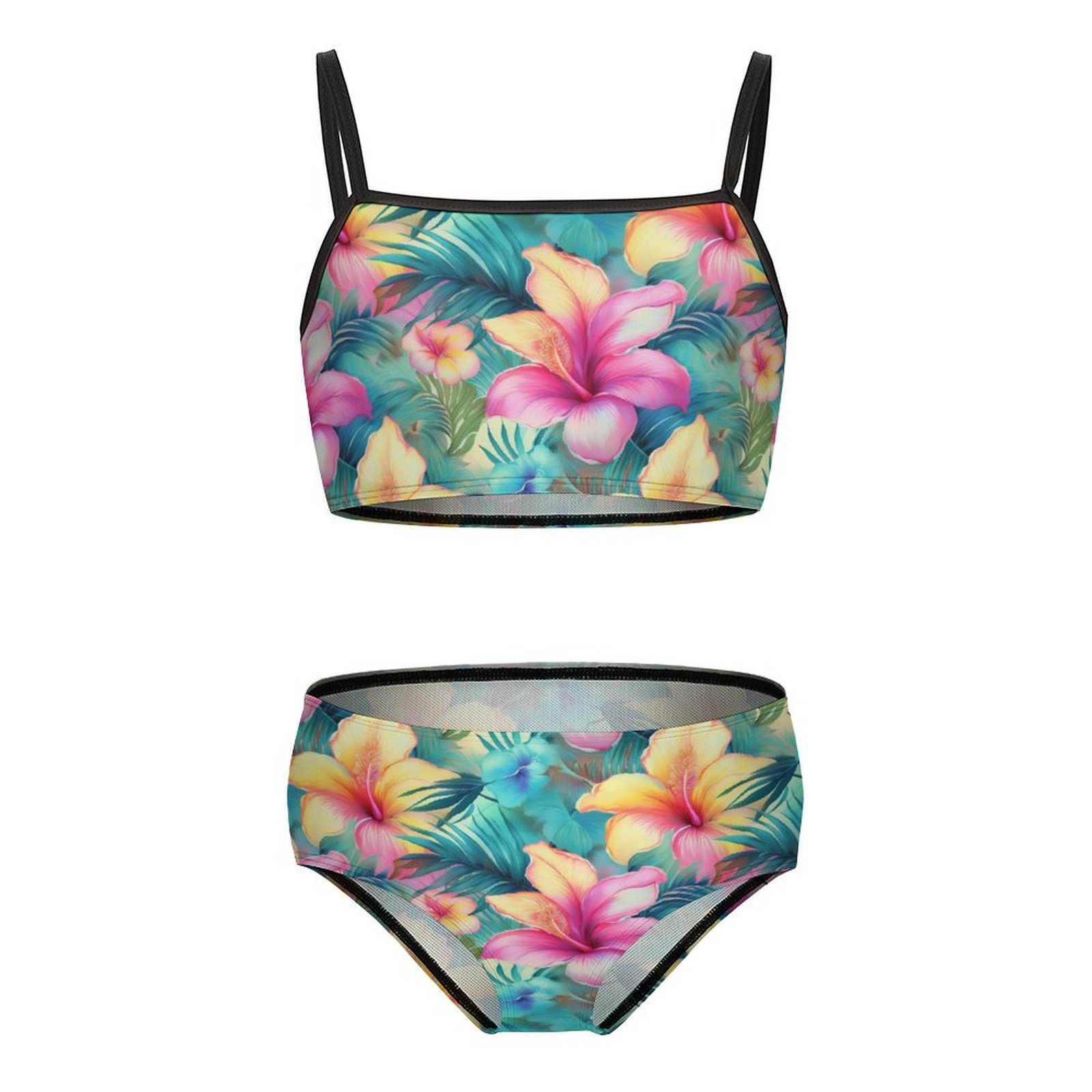 Two-piece bathing suit for girls