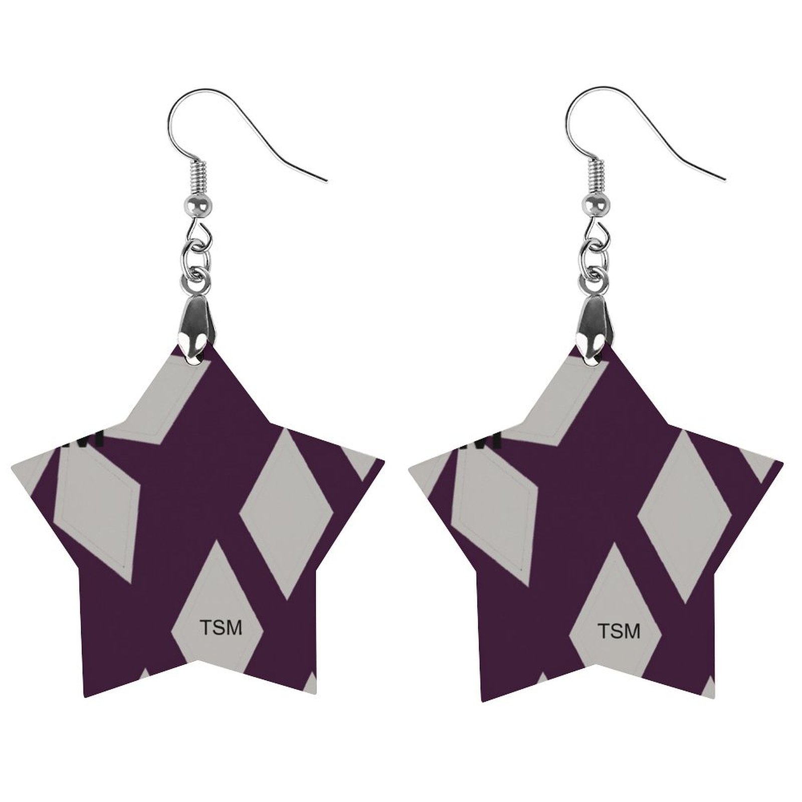 Wooden earrings pendant