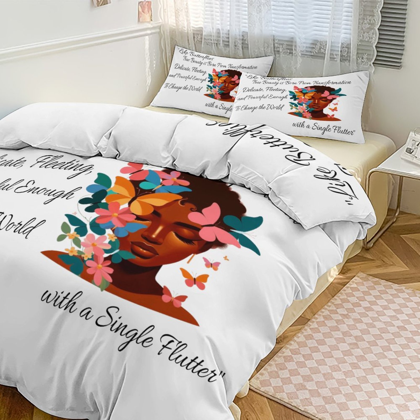 3-Piece Bedding Set (1 Duvet Cover + 2 Pillow Shams)
