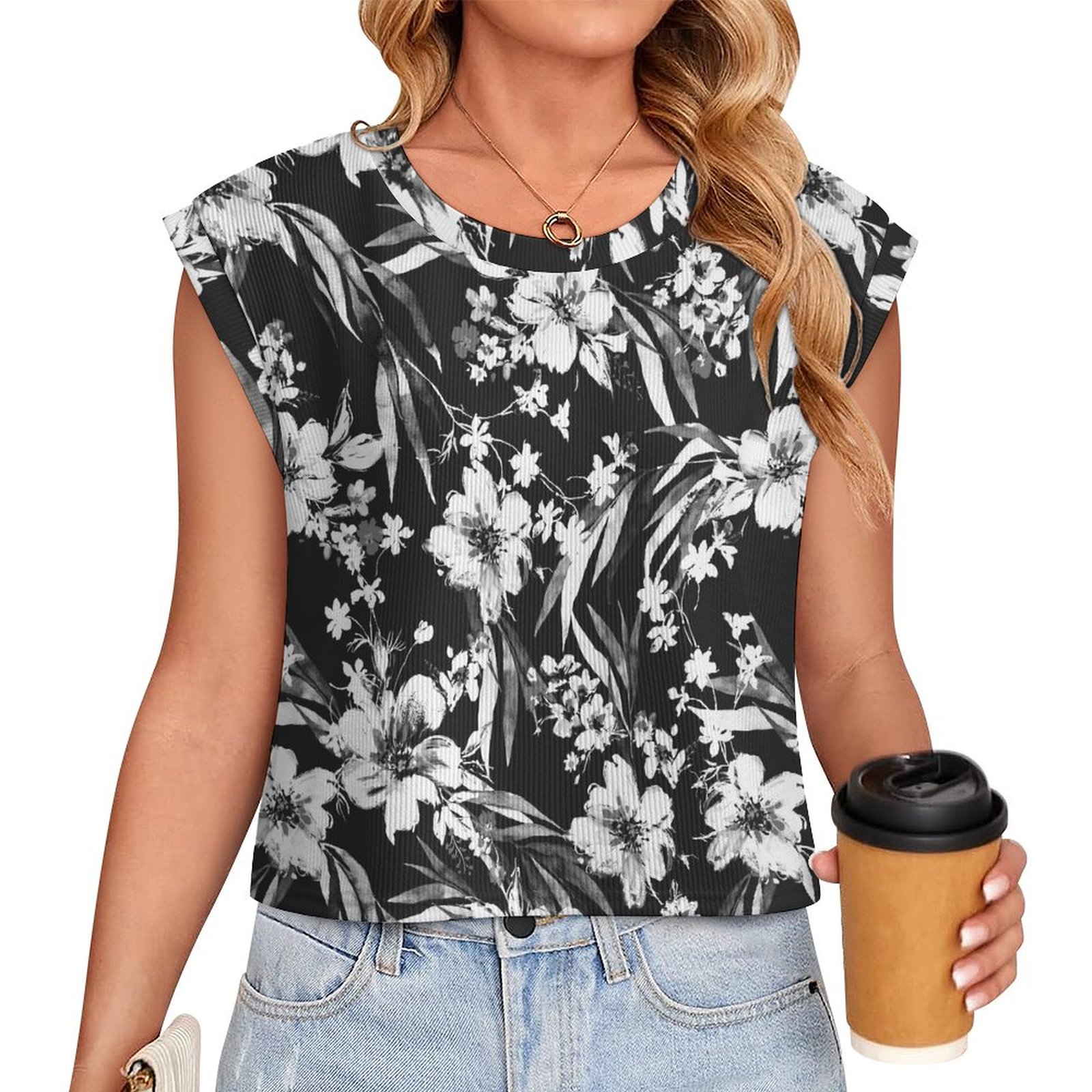 Monochrome Floral Dance