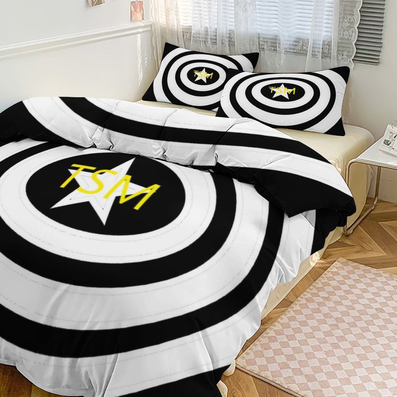 3-Piece Bedding Set (1 Duvet Cover + 2 Pillow Shams)