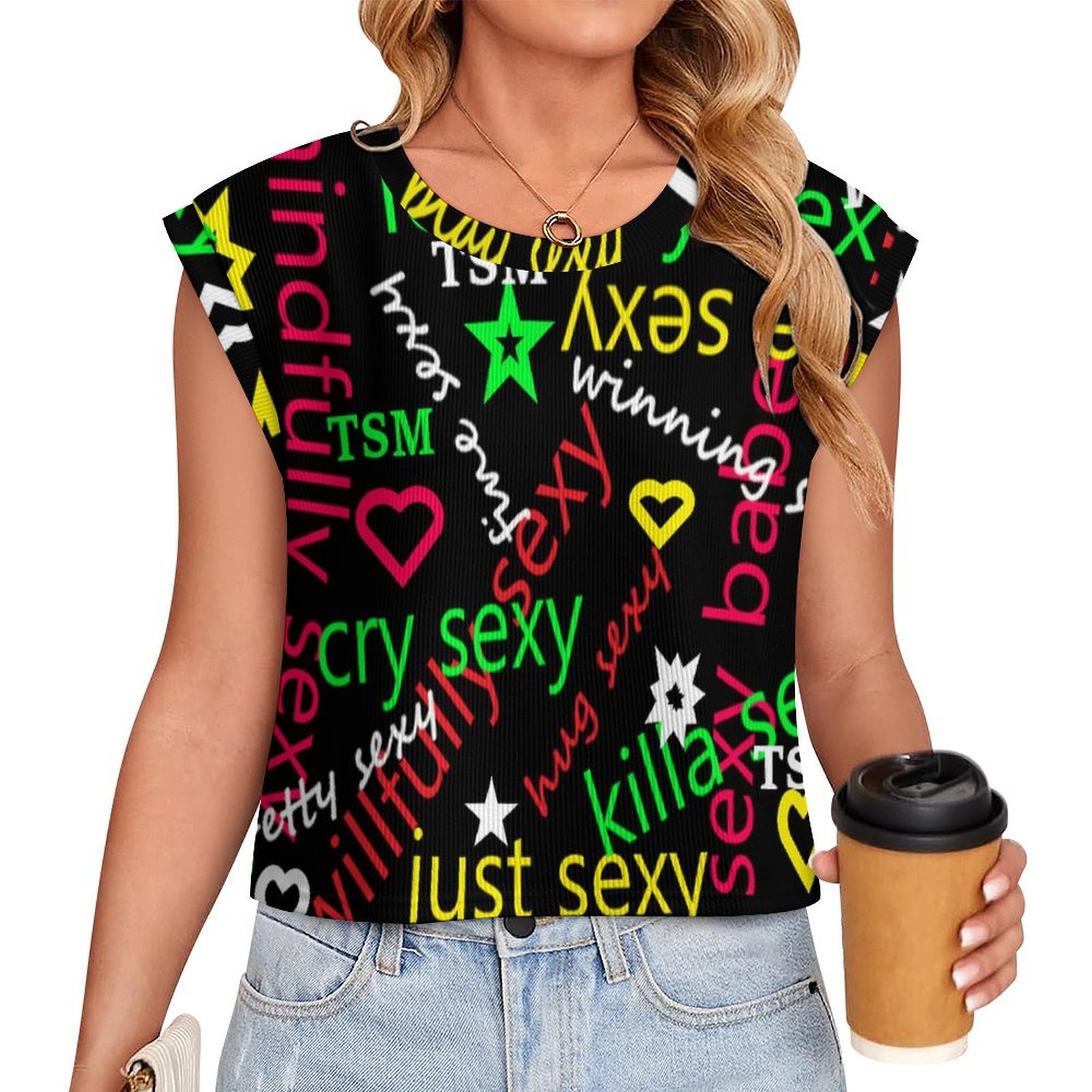 Women's knitted vest