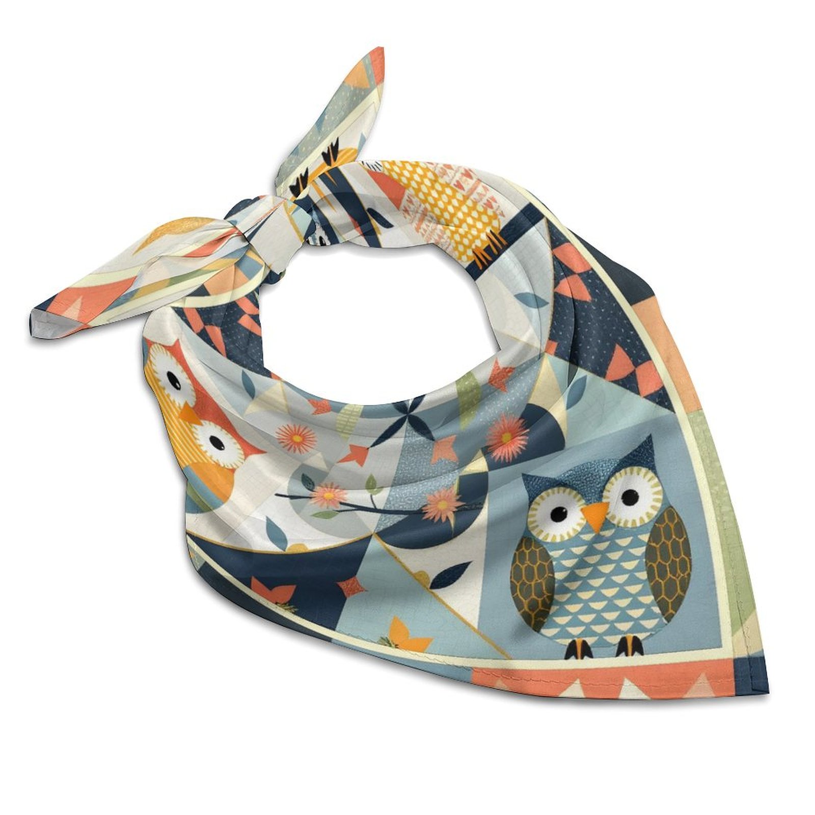 Cute Colorful Owls All Over Print Scarf