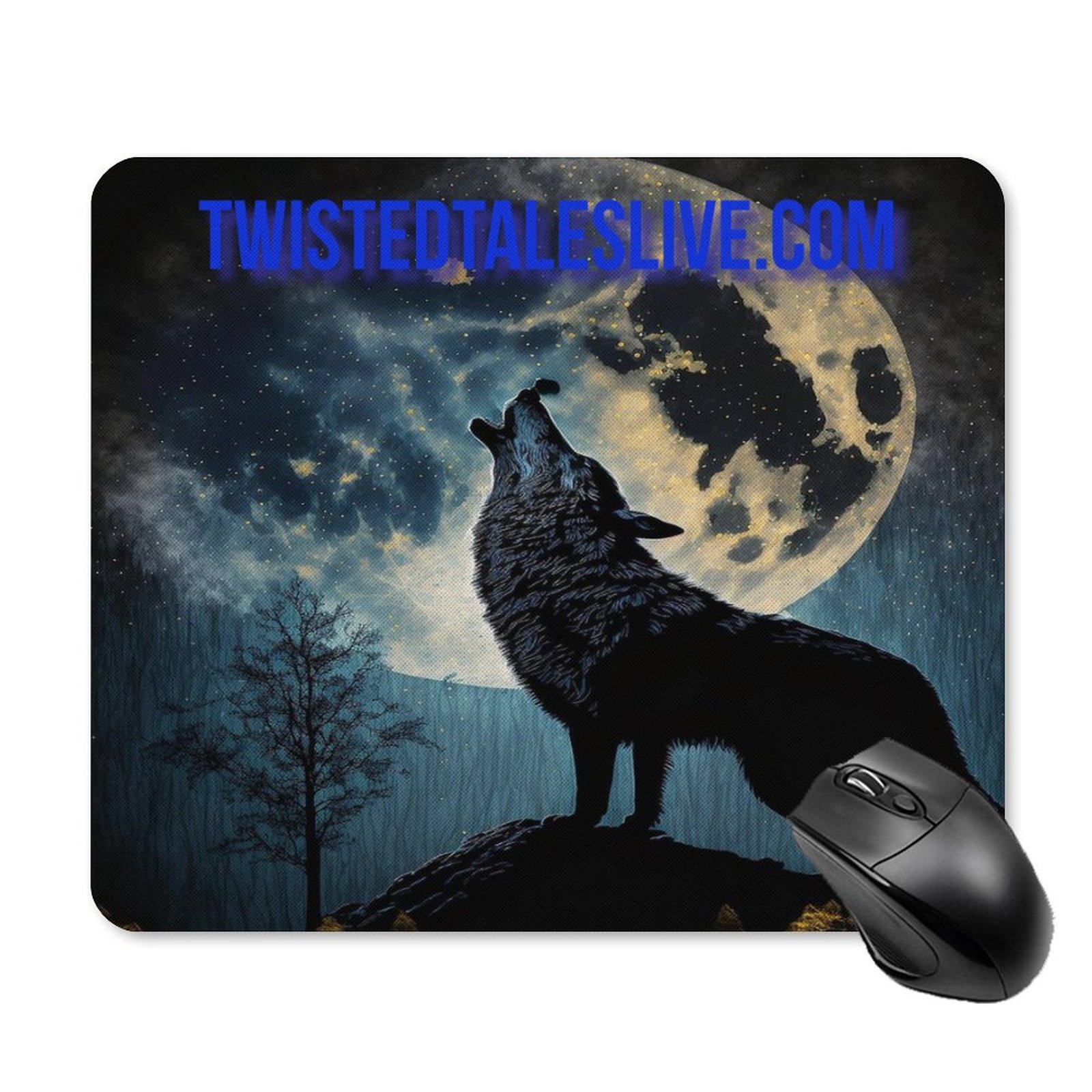 HOWLING AT THE MOON - Mouse Pad