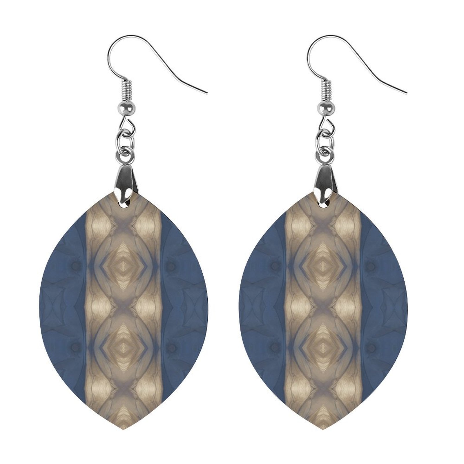 Wooden earrings pendant