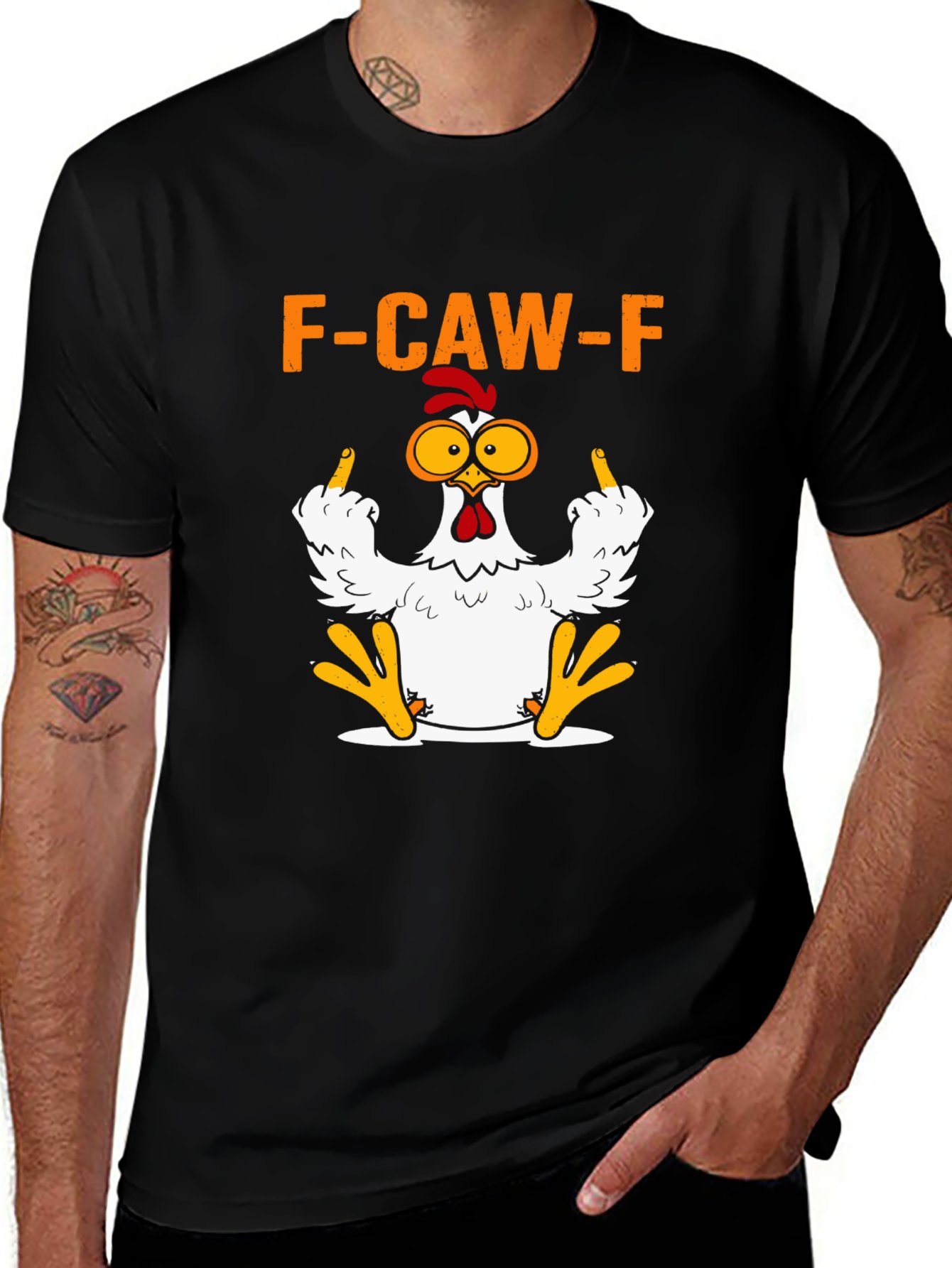 Funny F CAW F Chicken T-shirt