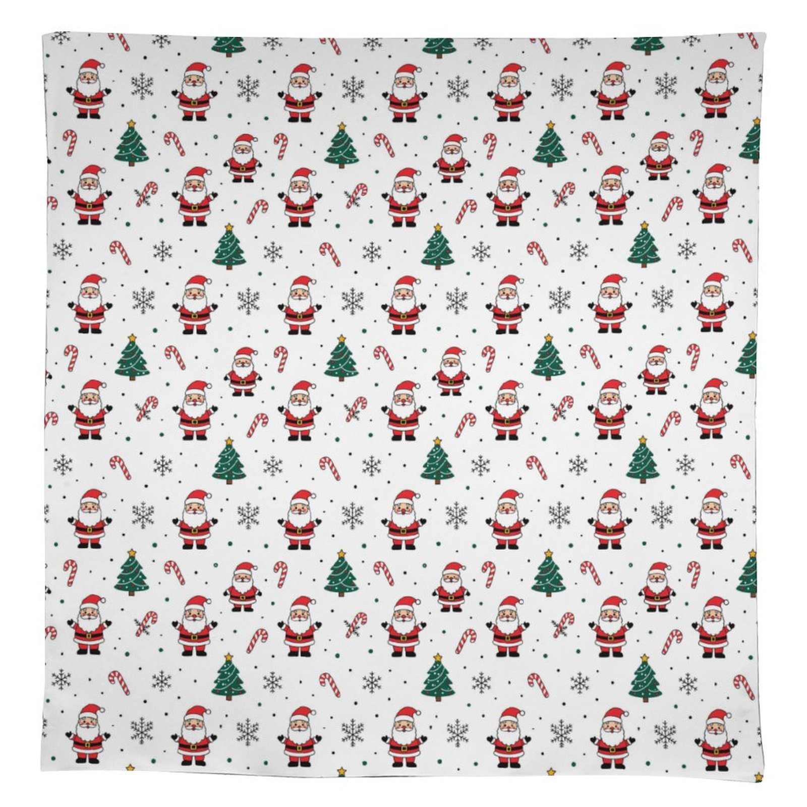 Santa Christmas Tree Pattern