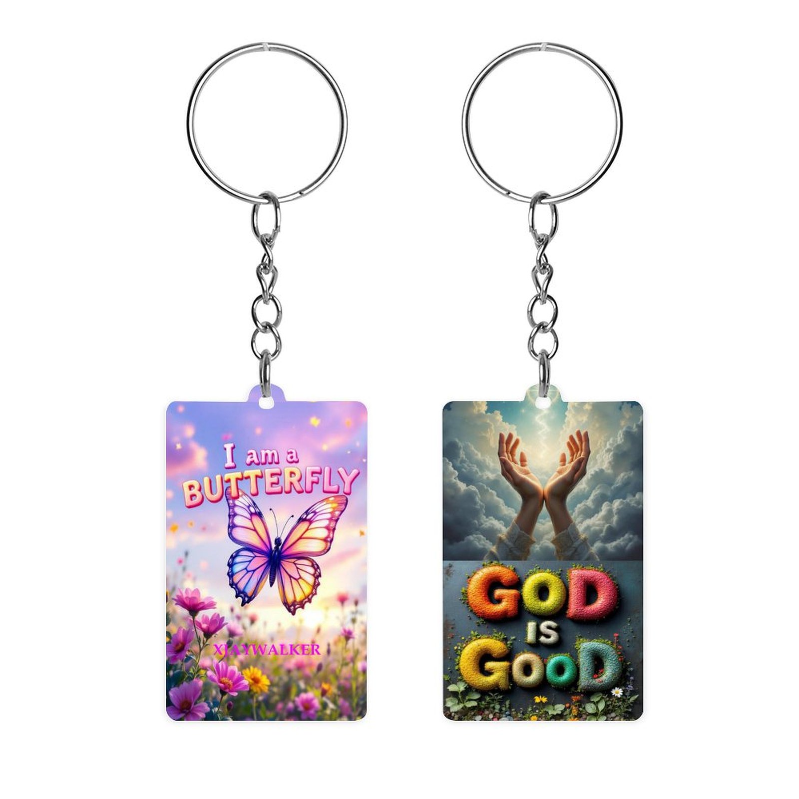 I AM A BUTTERFLY - Acrylic keychain