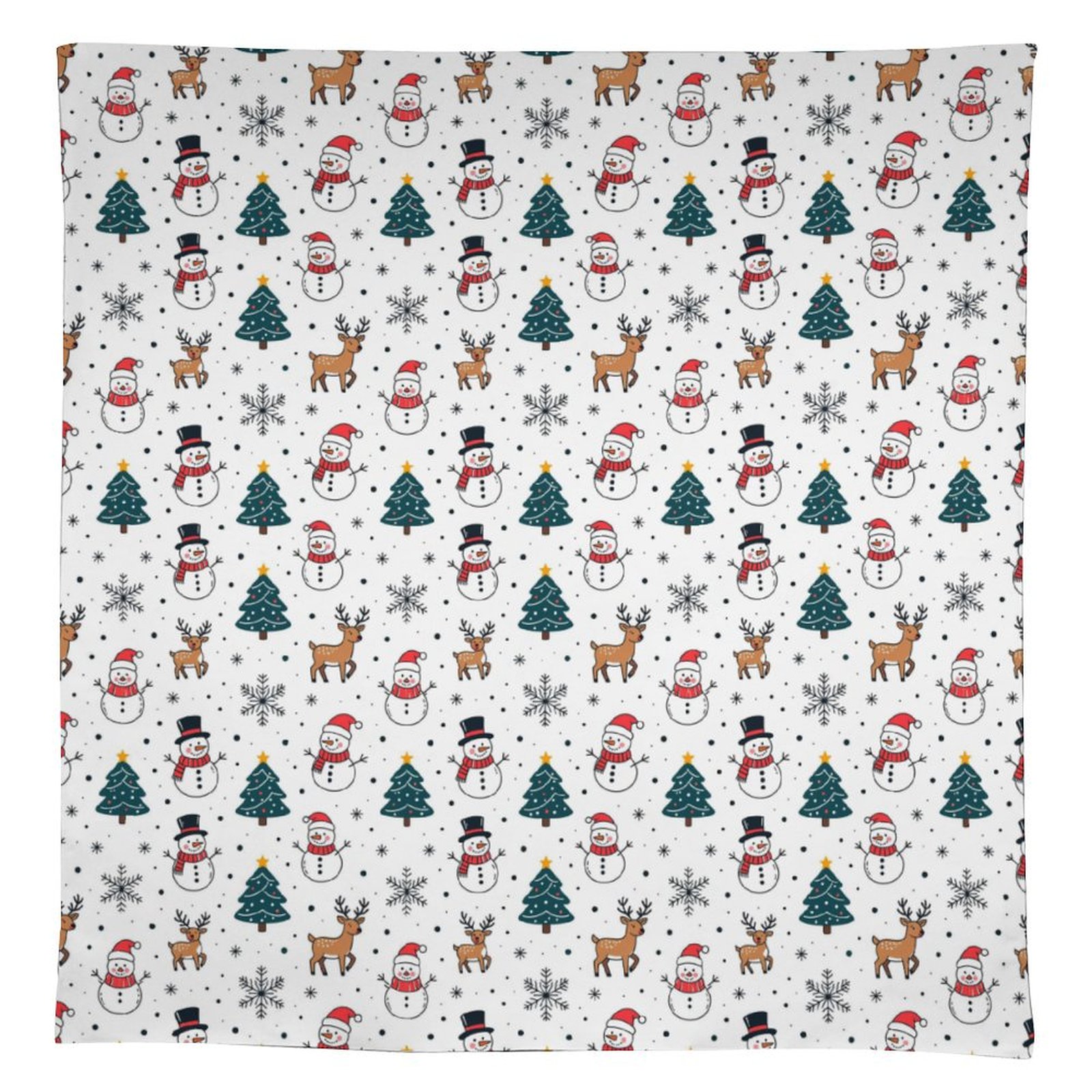 Snowman Reindeer Christmas Tree Pattern
