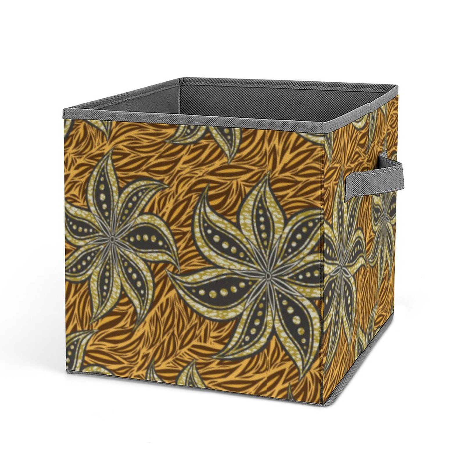 African Floral Abstract Batik Motive