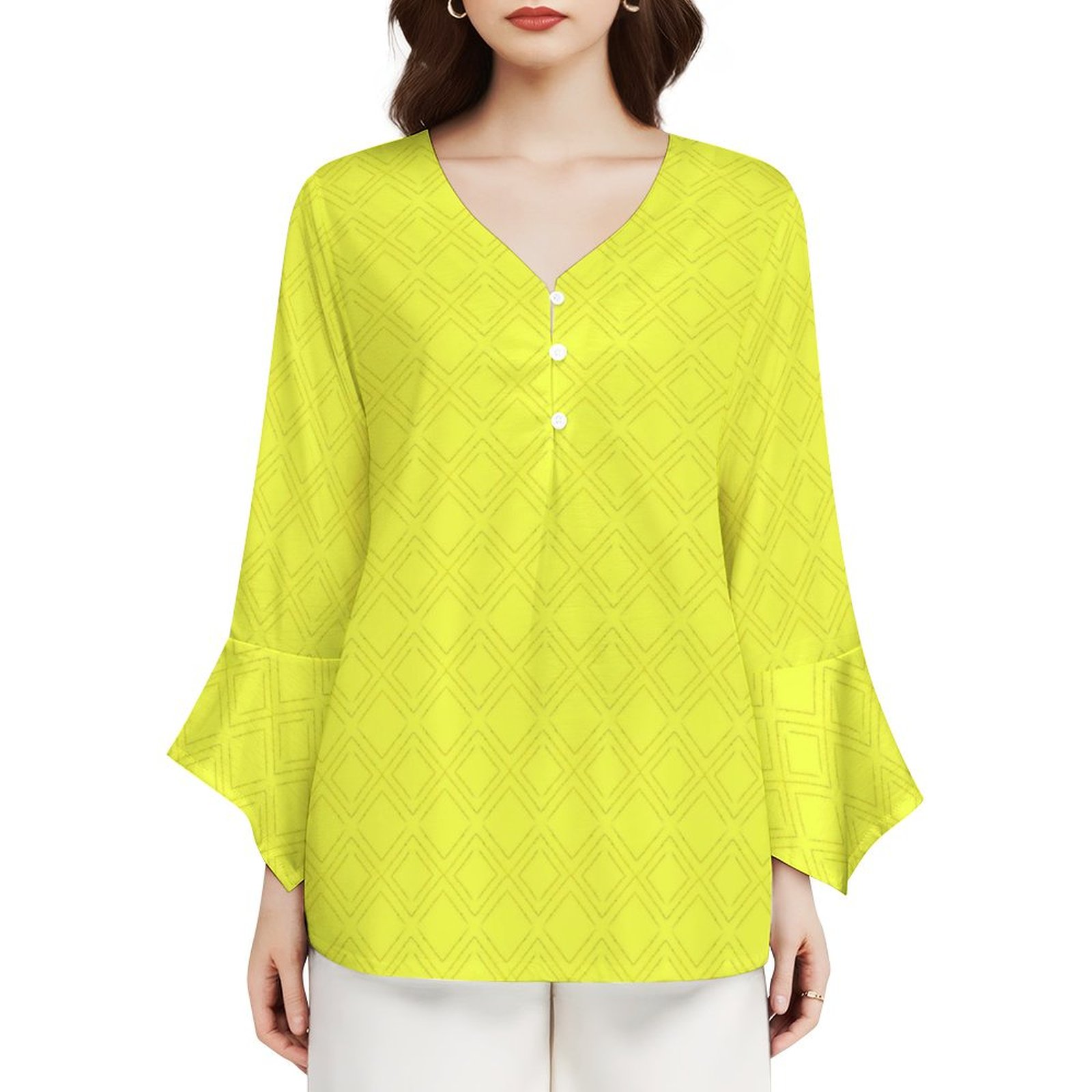 Brite Yellow Diamond Squares