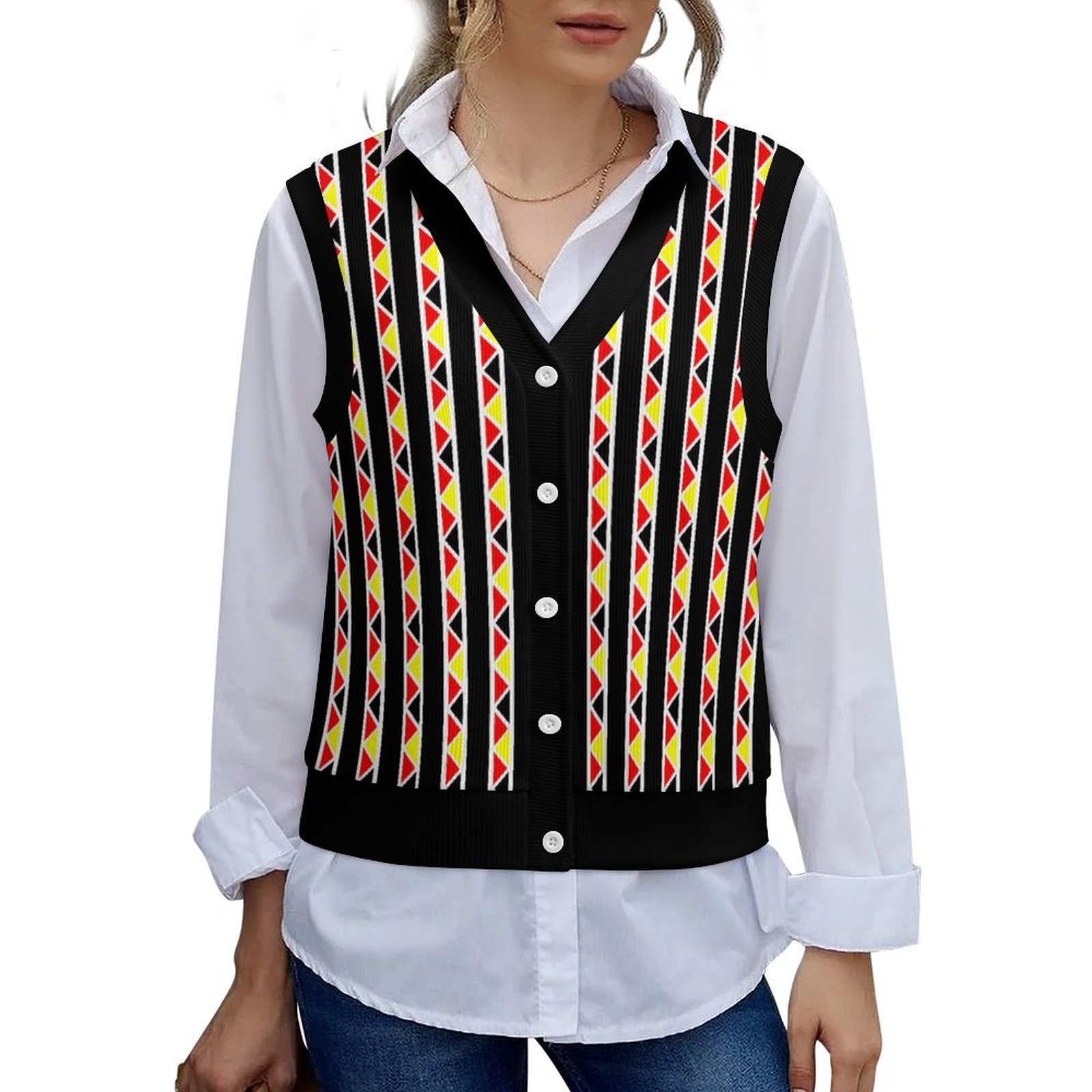 Kente Stripes Black Rimmed