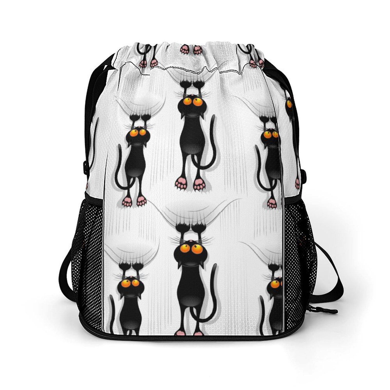 Cat Cartoon Scratching fabric Sports belt pocket