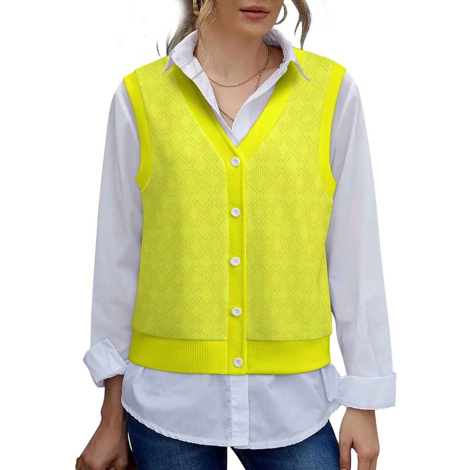 Brite Yellow Diamond Squares