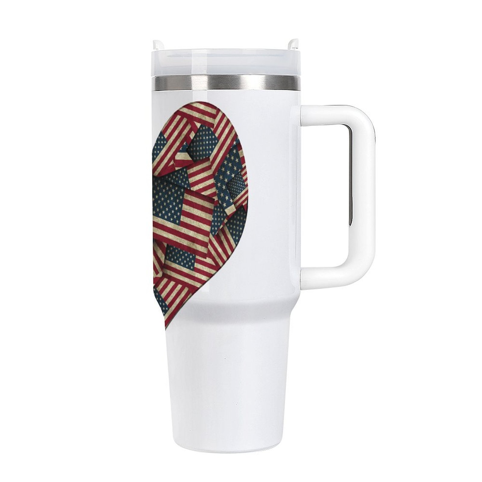 USA Patriotic American Flag Heart