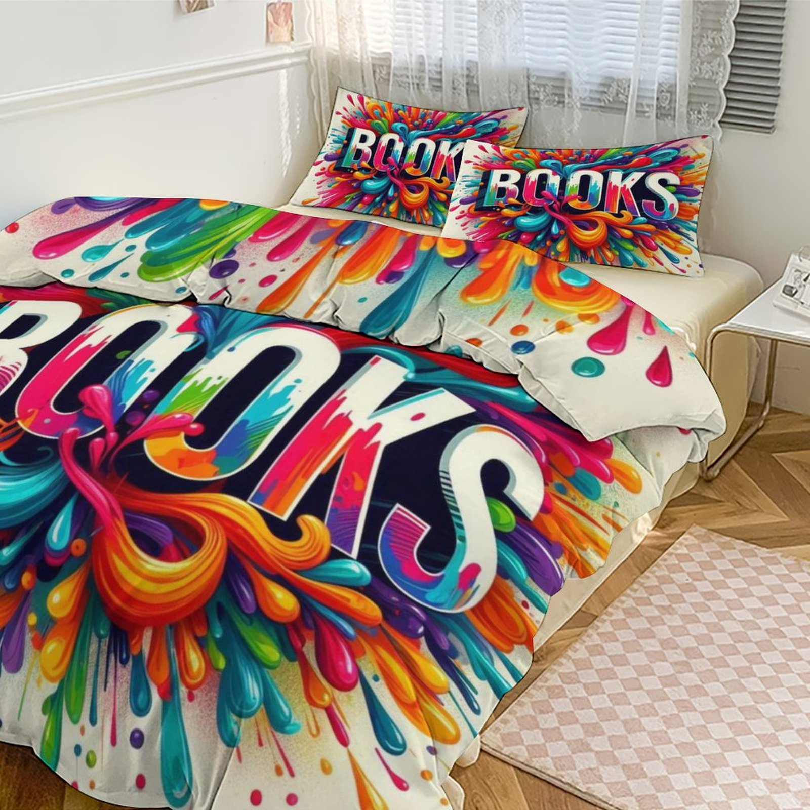 3-Piece Bedding Set (1 Duvet Cover + 2 Pillow Shams)