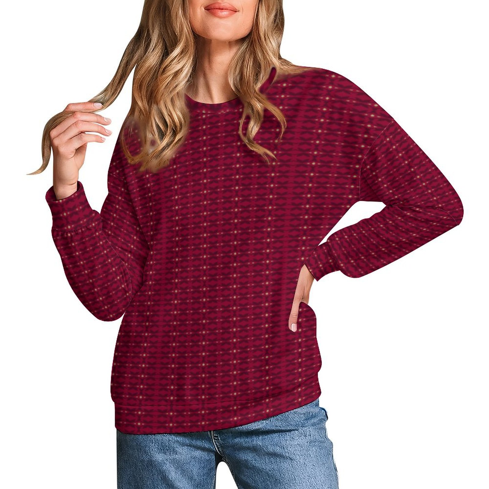 boho ornamental beige burgundy