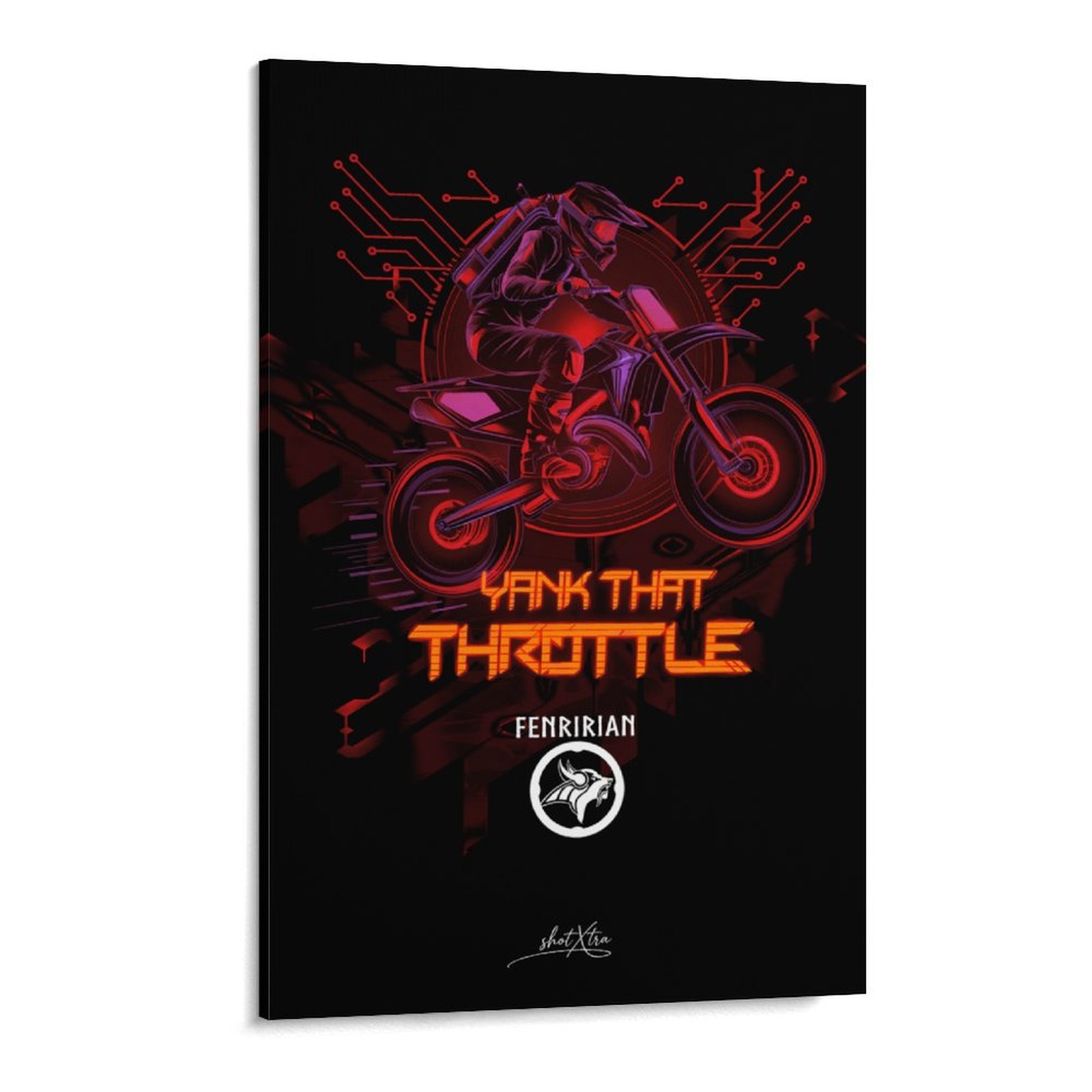 Cyberpunk Motocross Rider