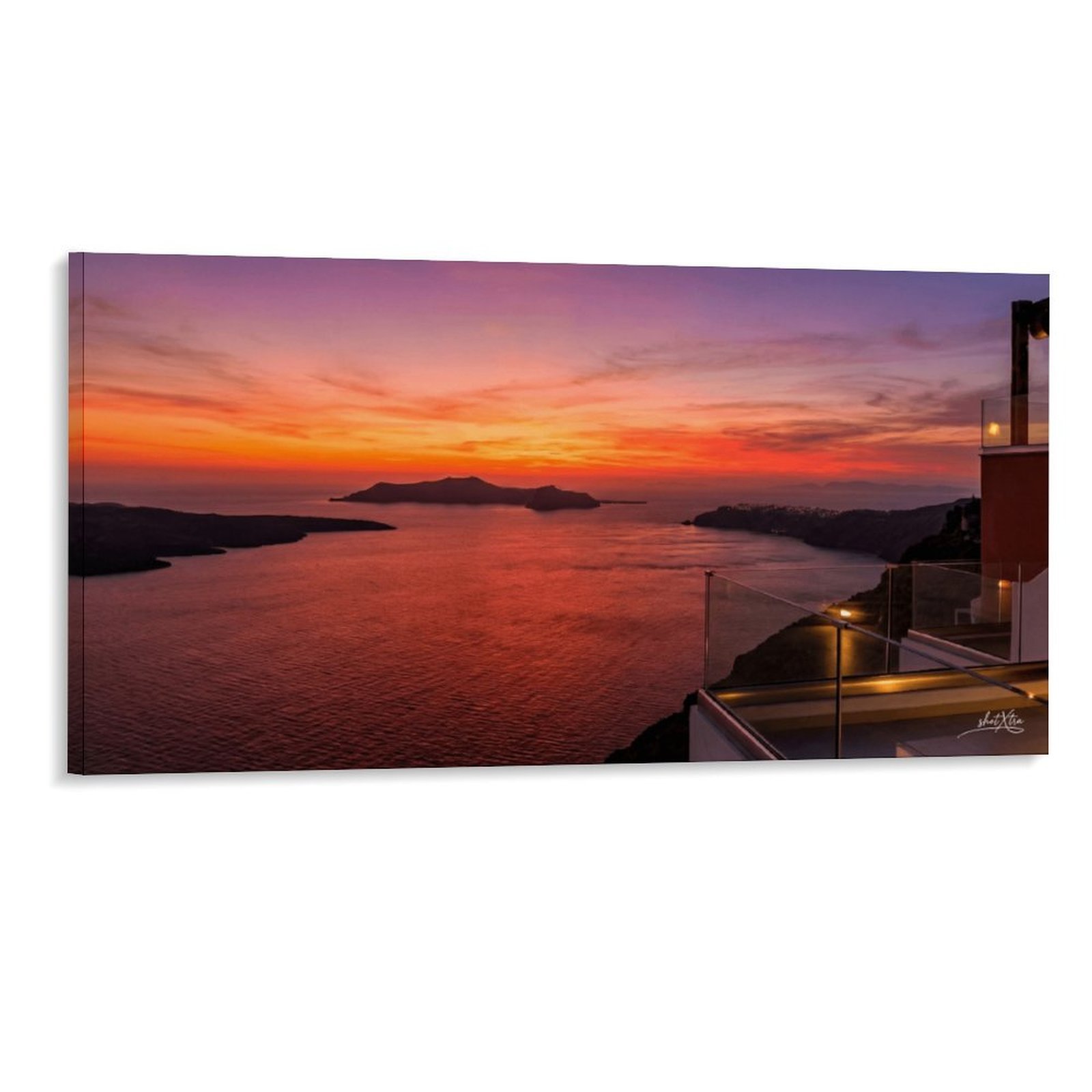 Rocky Sunset Modern House Balcony