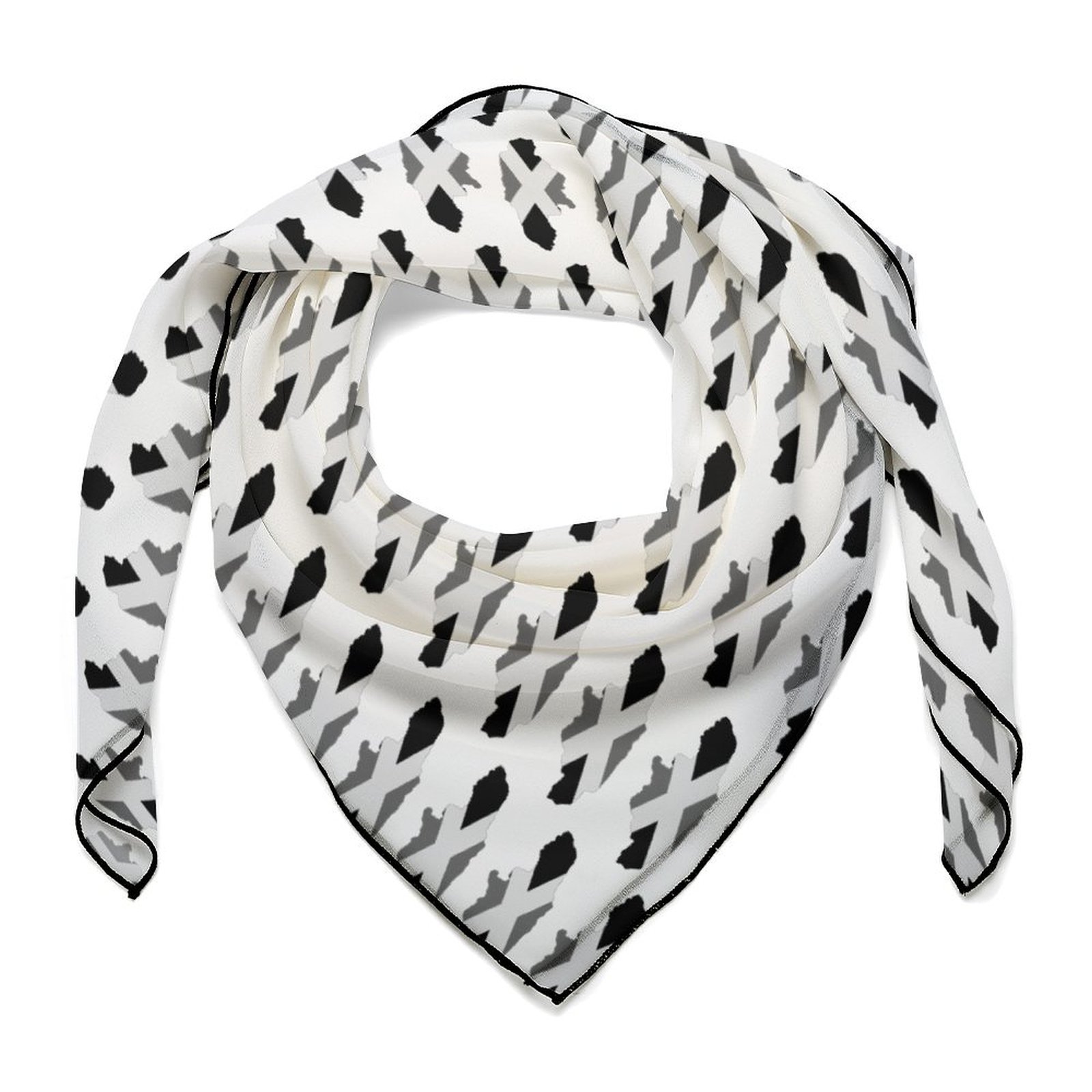 Jamaican Flag Gray Maps