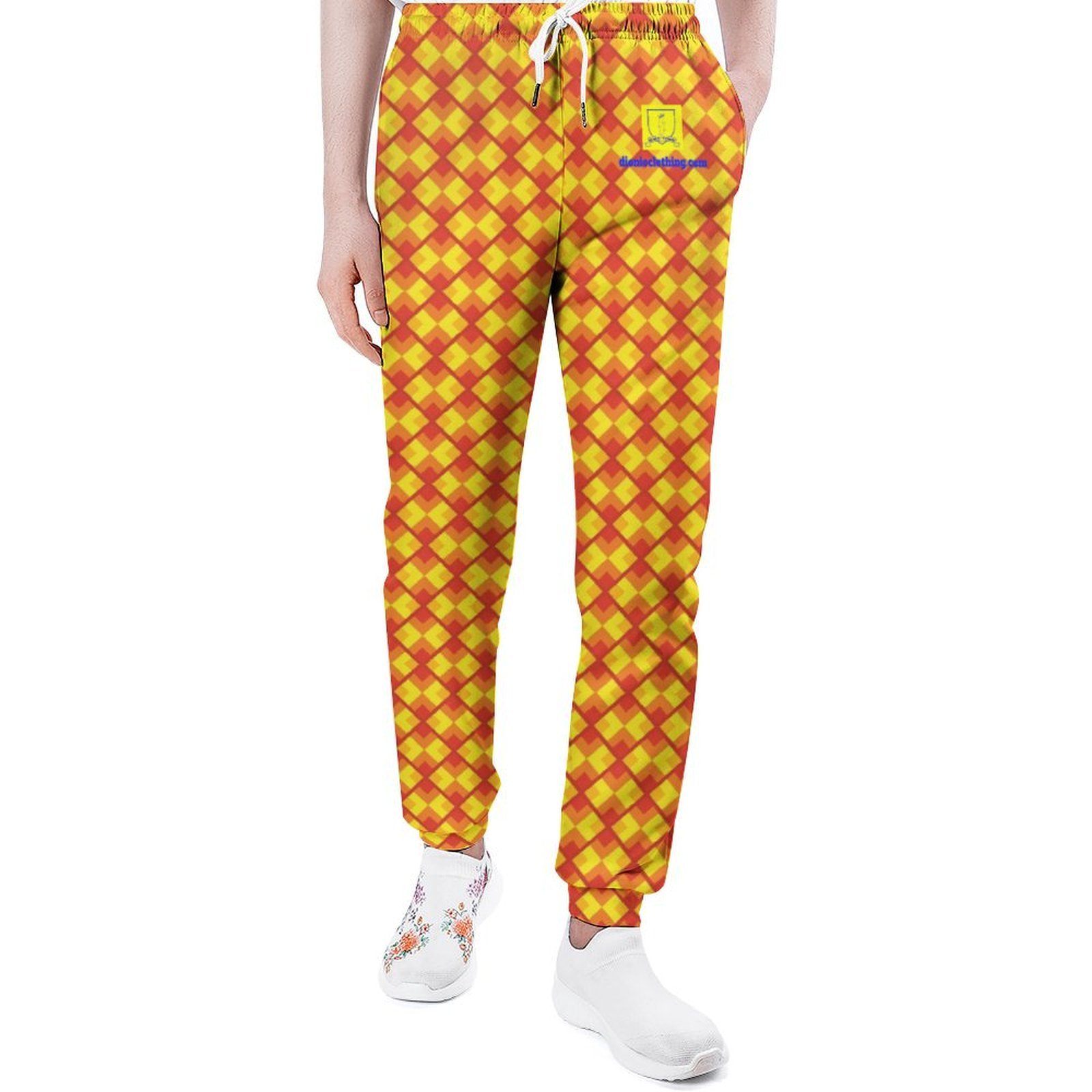 DIONIO Clothing- Orange Royalty Polyester Sweatpants