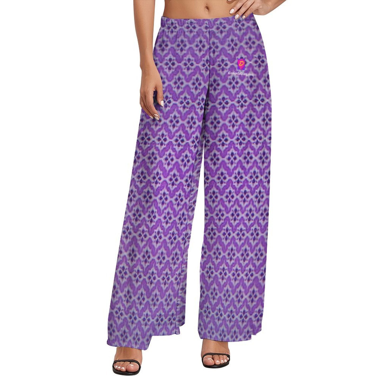 DIONIO Clothing - Ladies' Purple Vida Wide Leg Pants