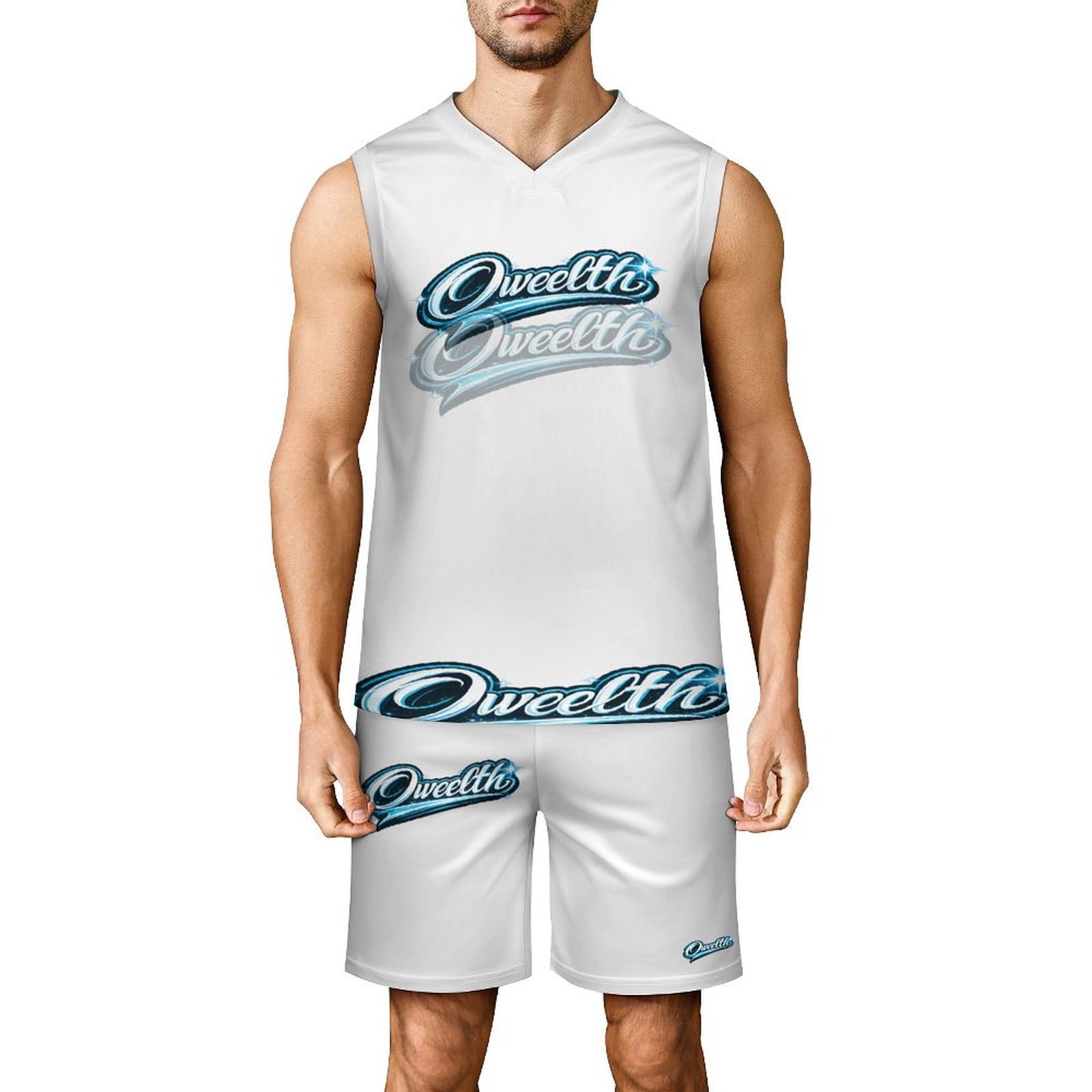 Oweelth™ Basketball Set Sleeveless Jersey & Shorts